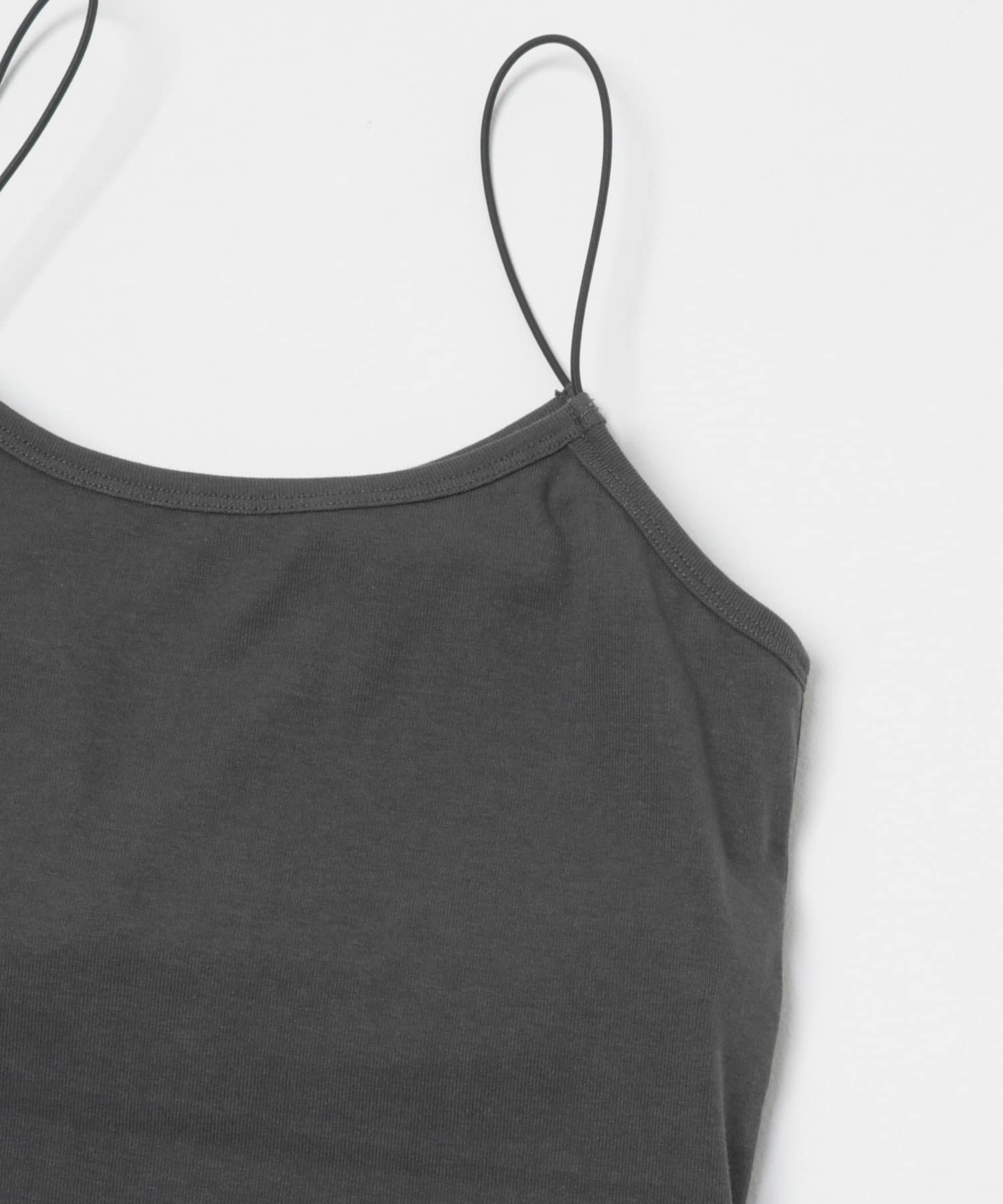 スパゲティストラップカップ付きキャミ CHARCOAL One