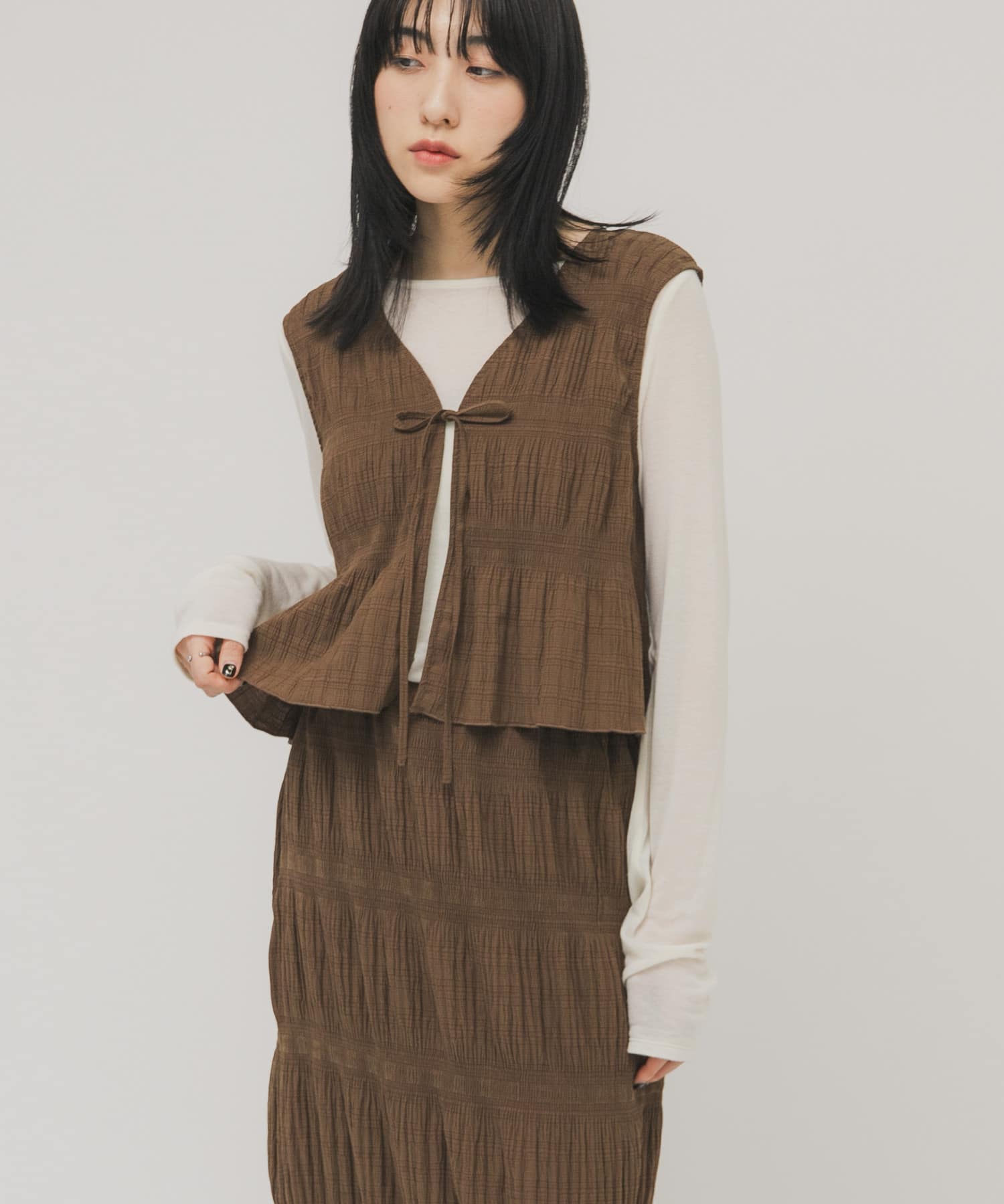 身長：160cm サイズ：one