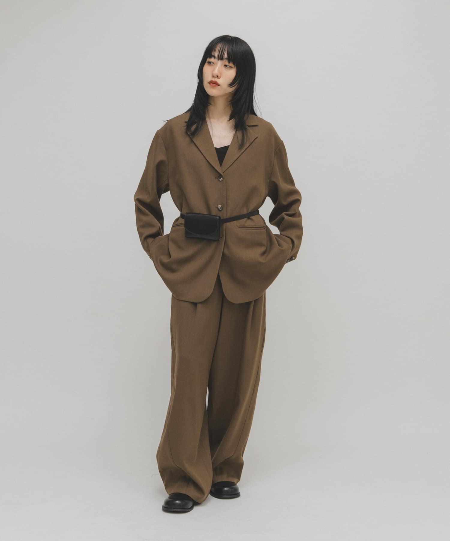 ポーチ付きベルト BLACK One
