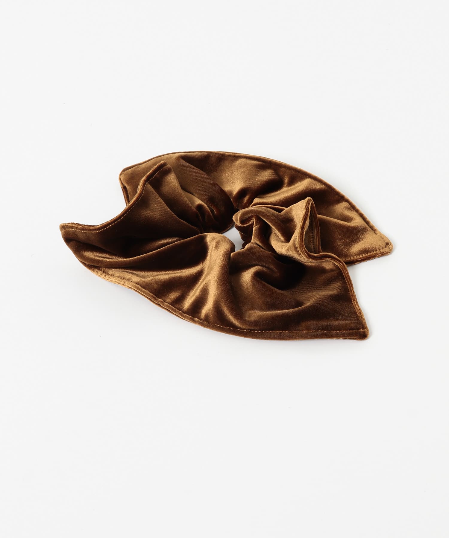 スクエアベロアシュシュ BROWN One