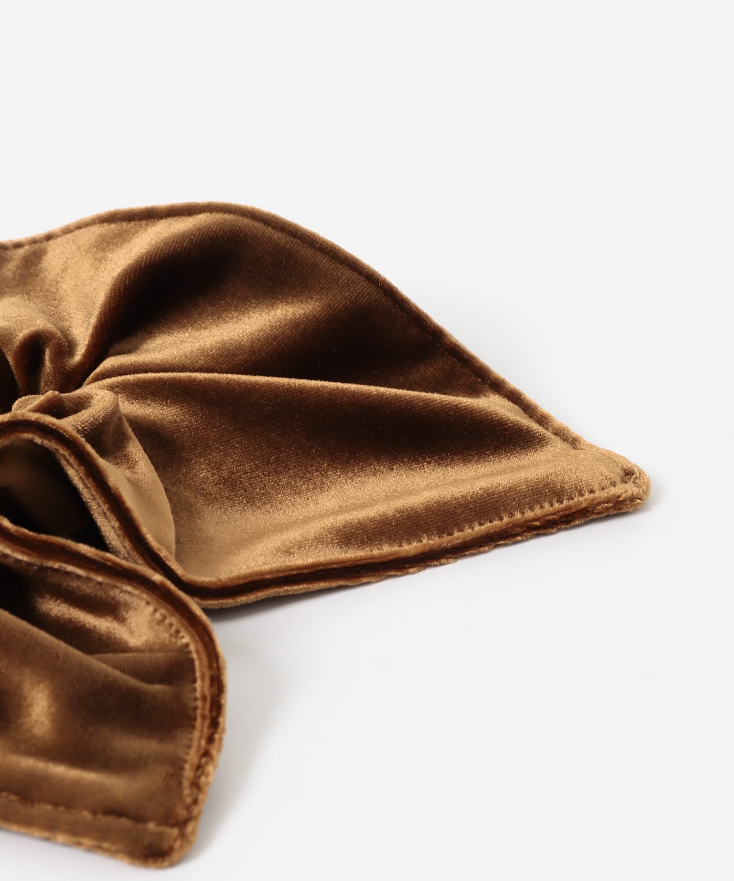 スクエアベロアシュシュ BROWN One