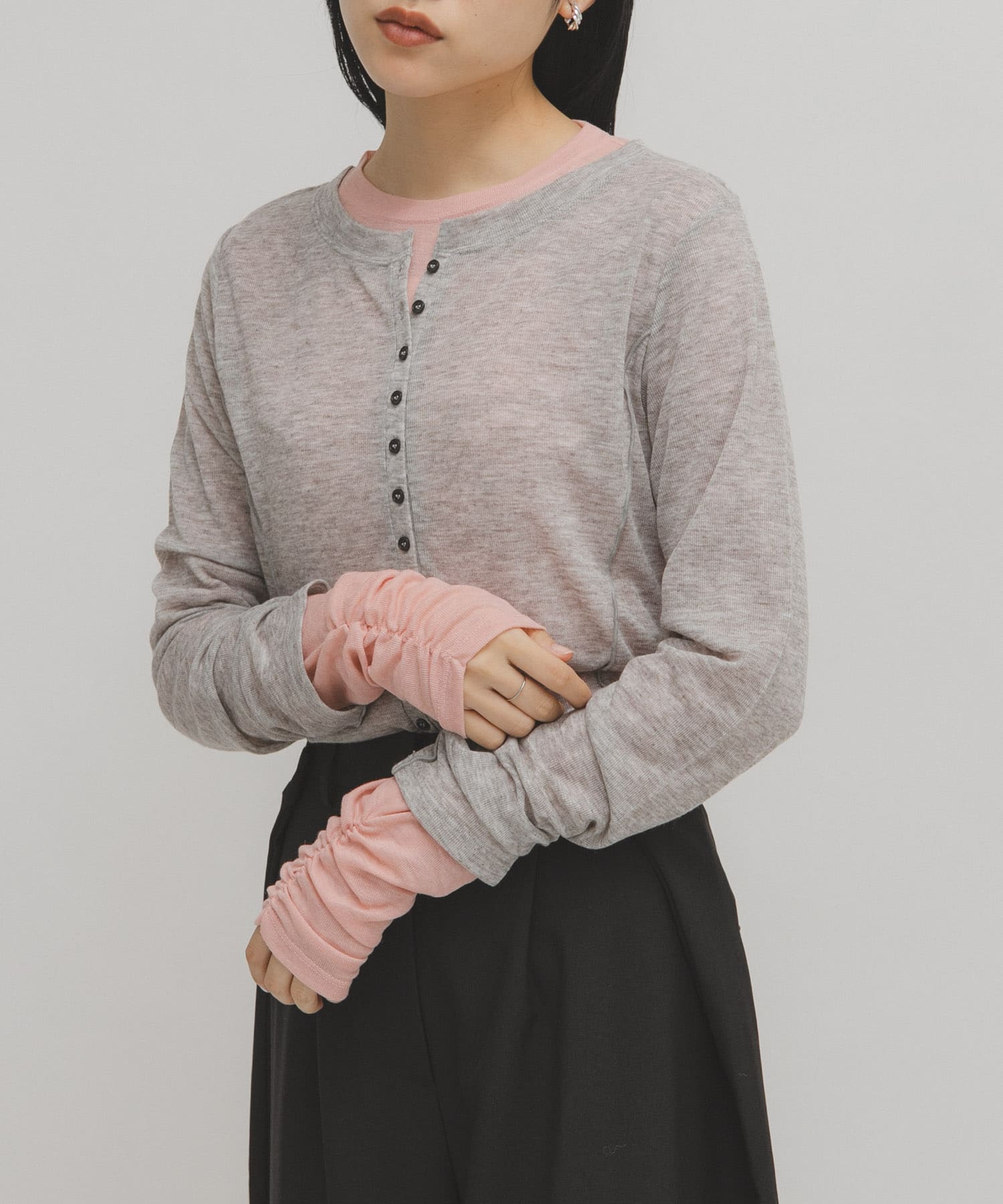 身長：160cm サイズ：one