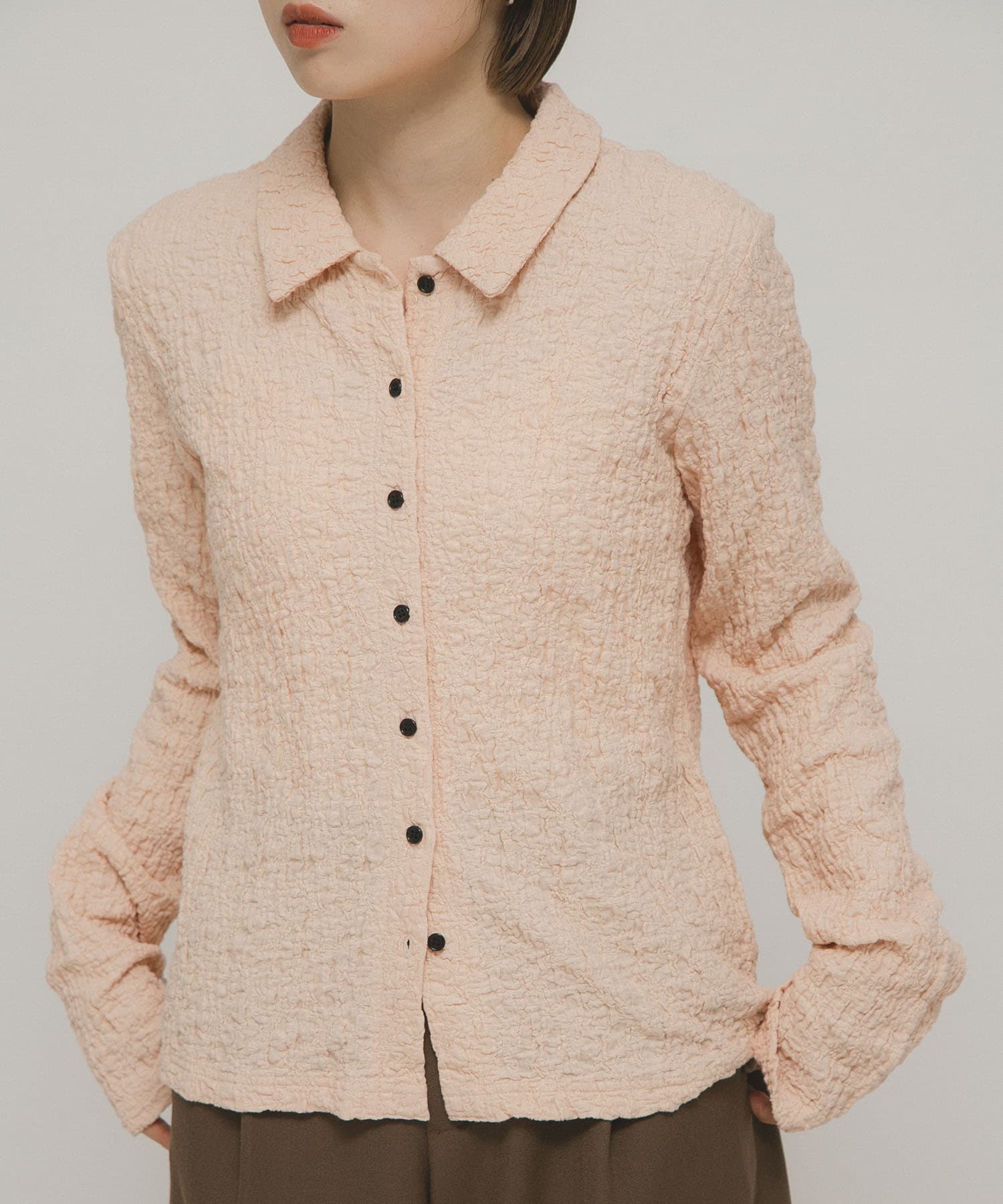 ポコポコジャガードシャツ