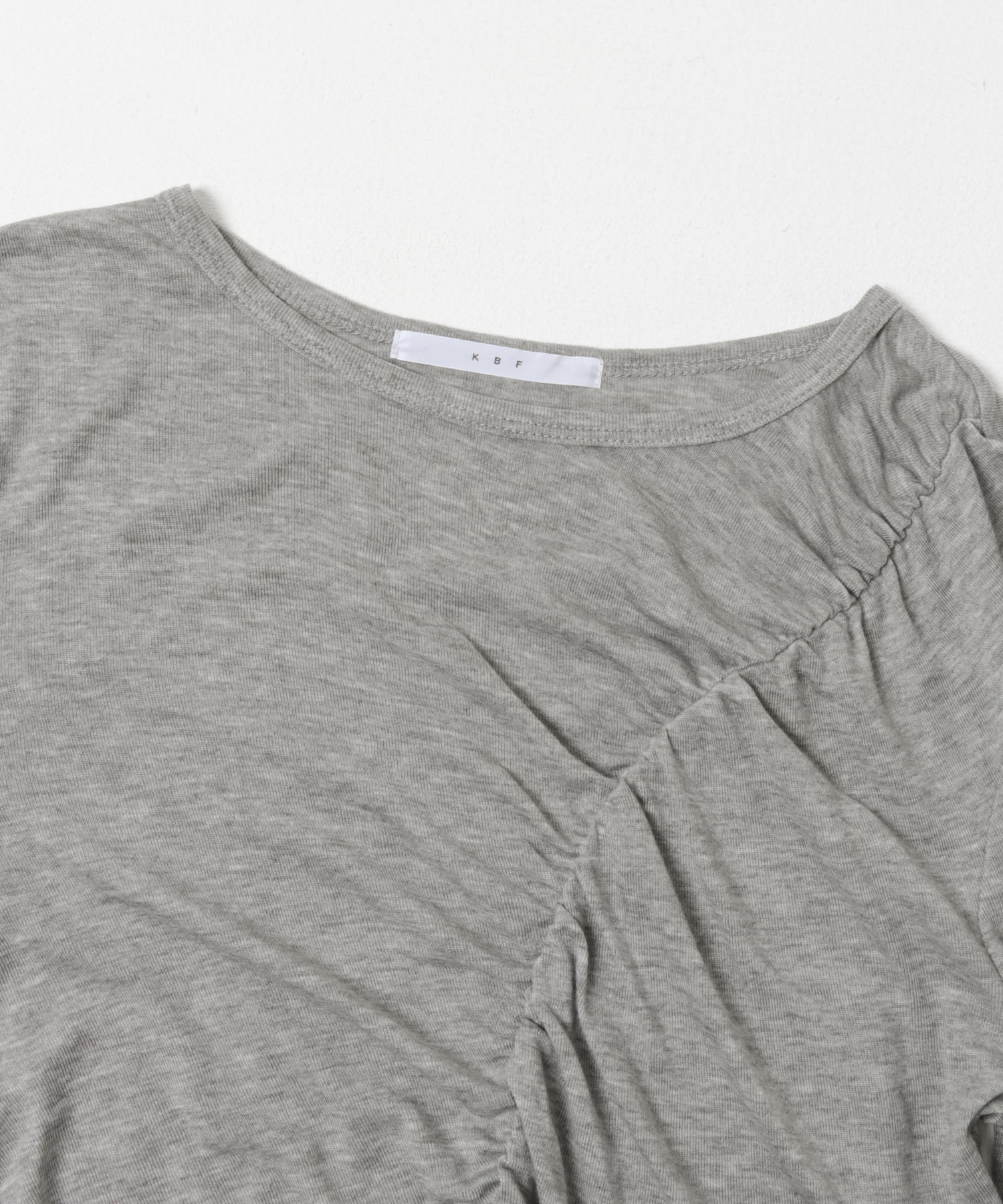 アシメドレープTEE TOP GRAY One