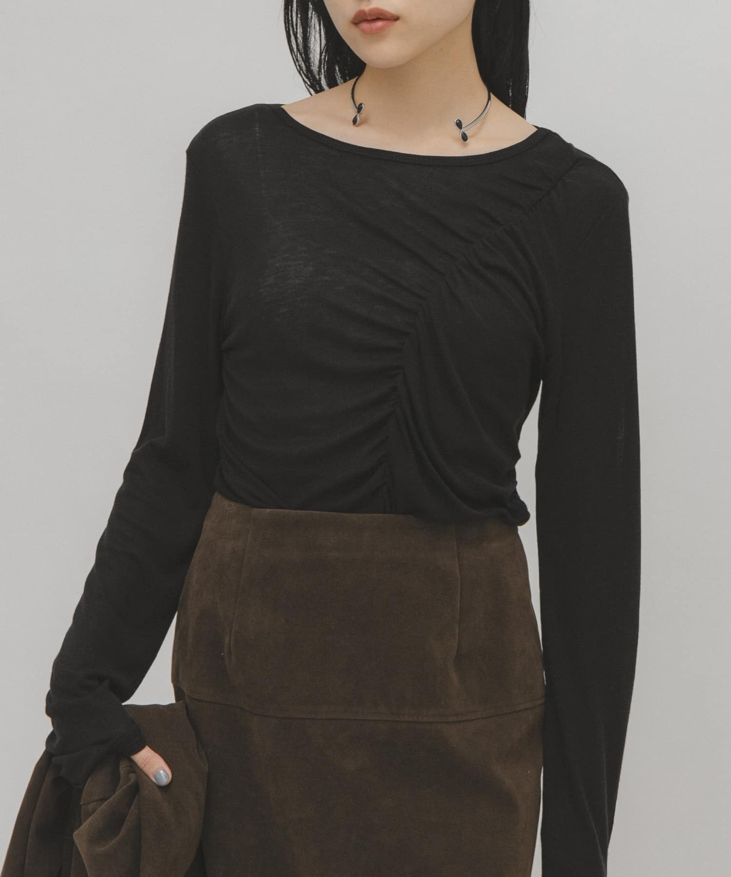 アシメドレープTEE