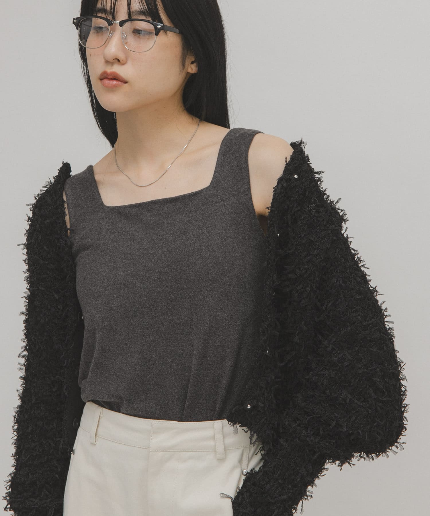 身長：160cm サイズ：one