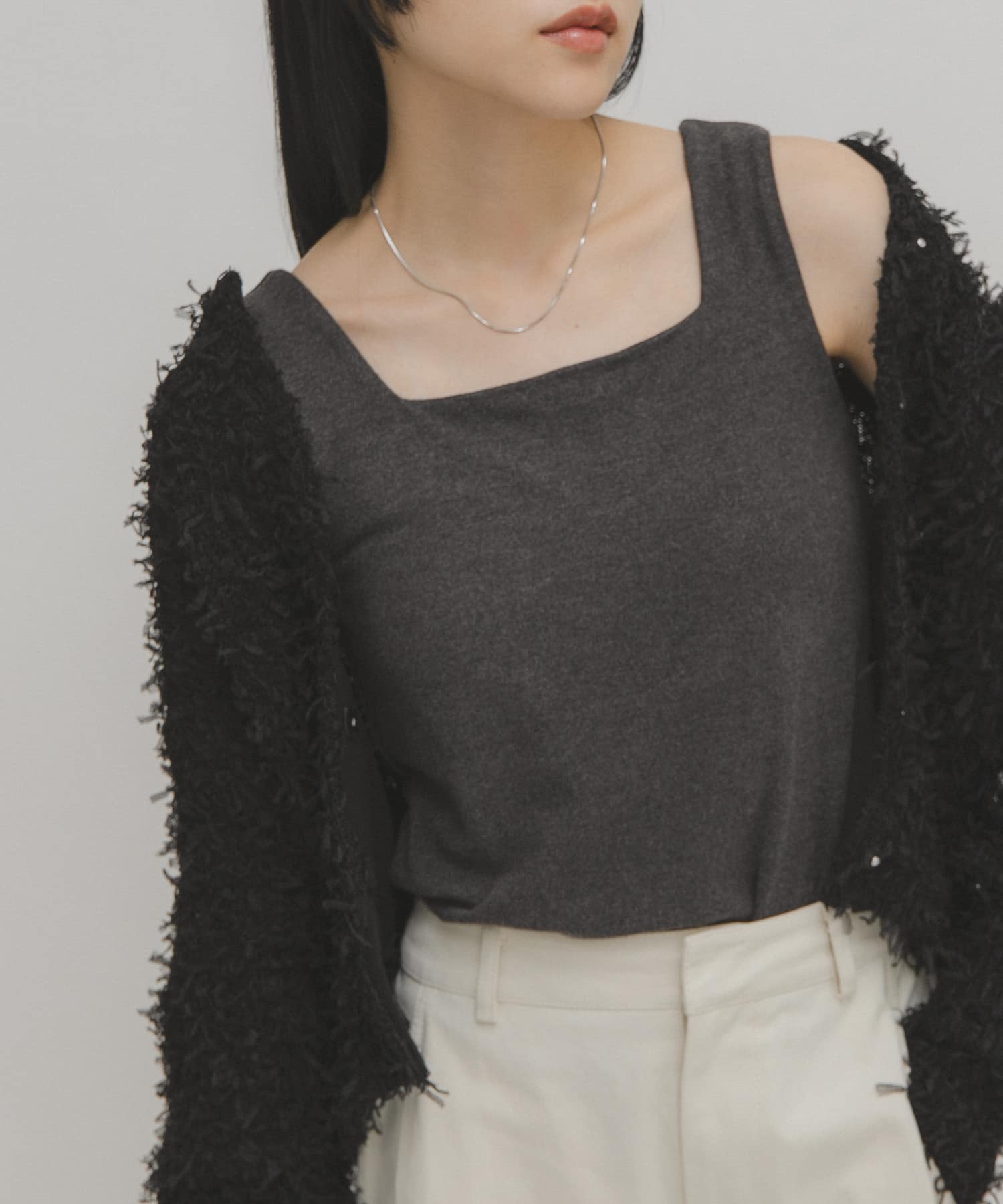 身長：160cm サイズ：one