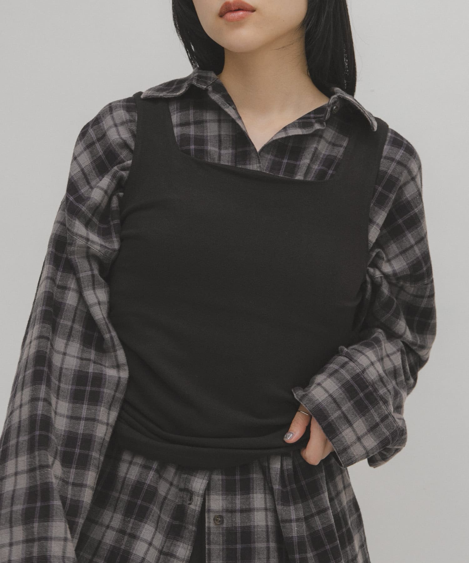 ピーチスキン2WAYタンクトップ