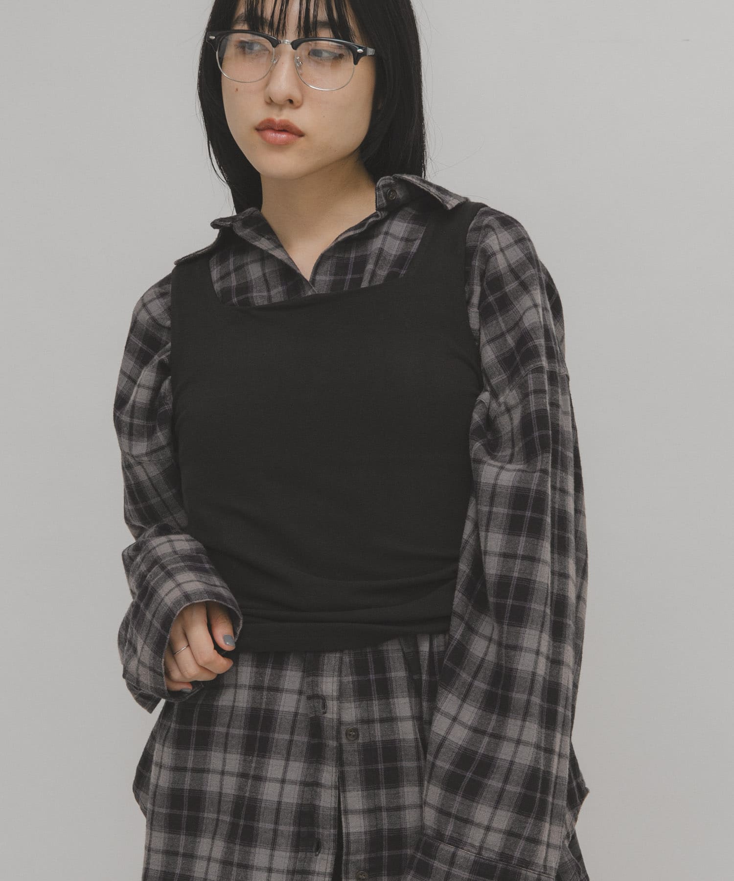 身長：160cm サイズ：one