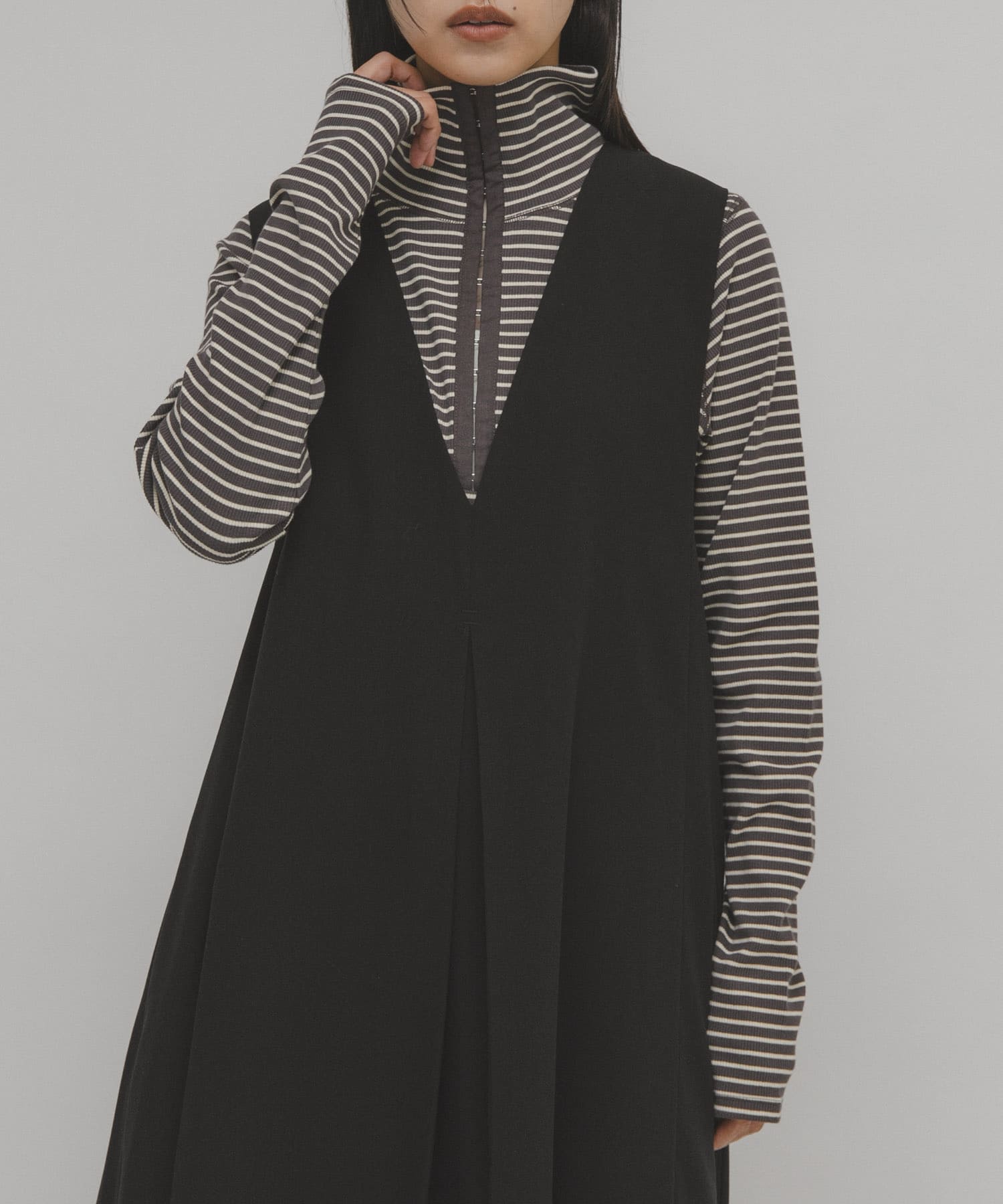 タートルホックボーダートップス