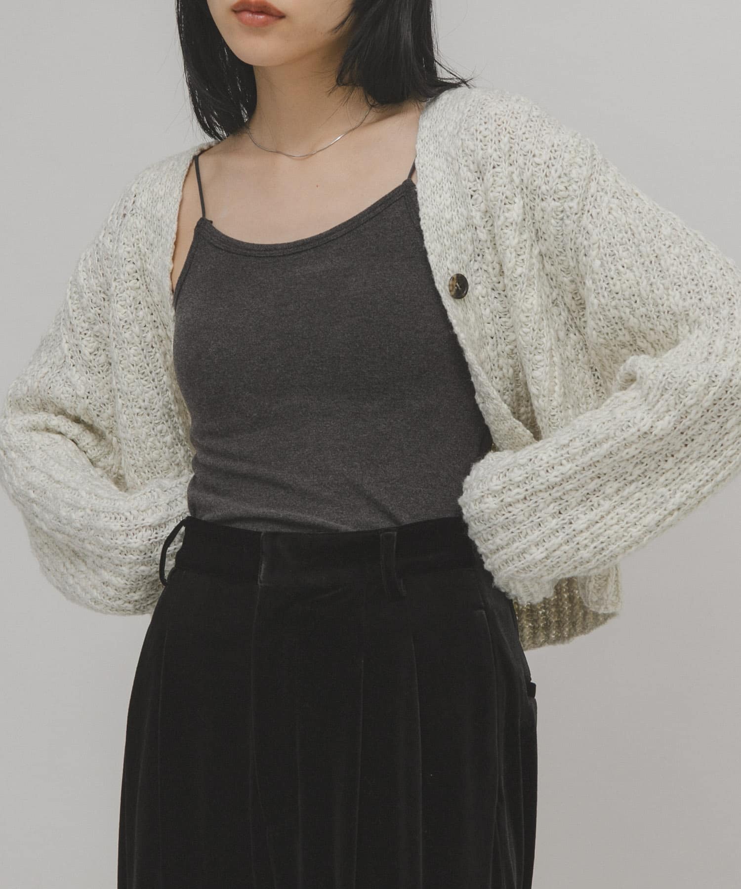 身長：160cm サイズ：one