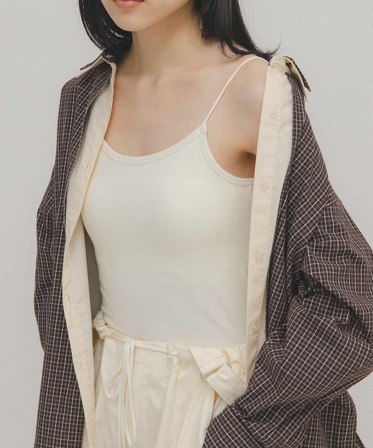 ピーチスキンカップ付きキャミソール OFF One