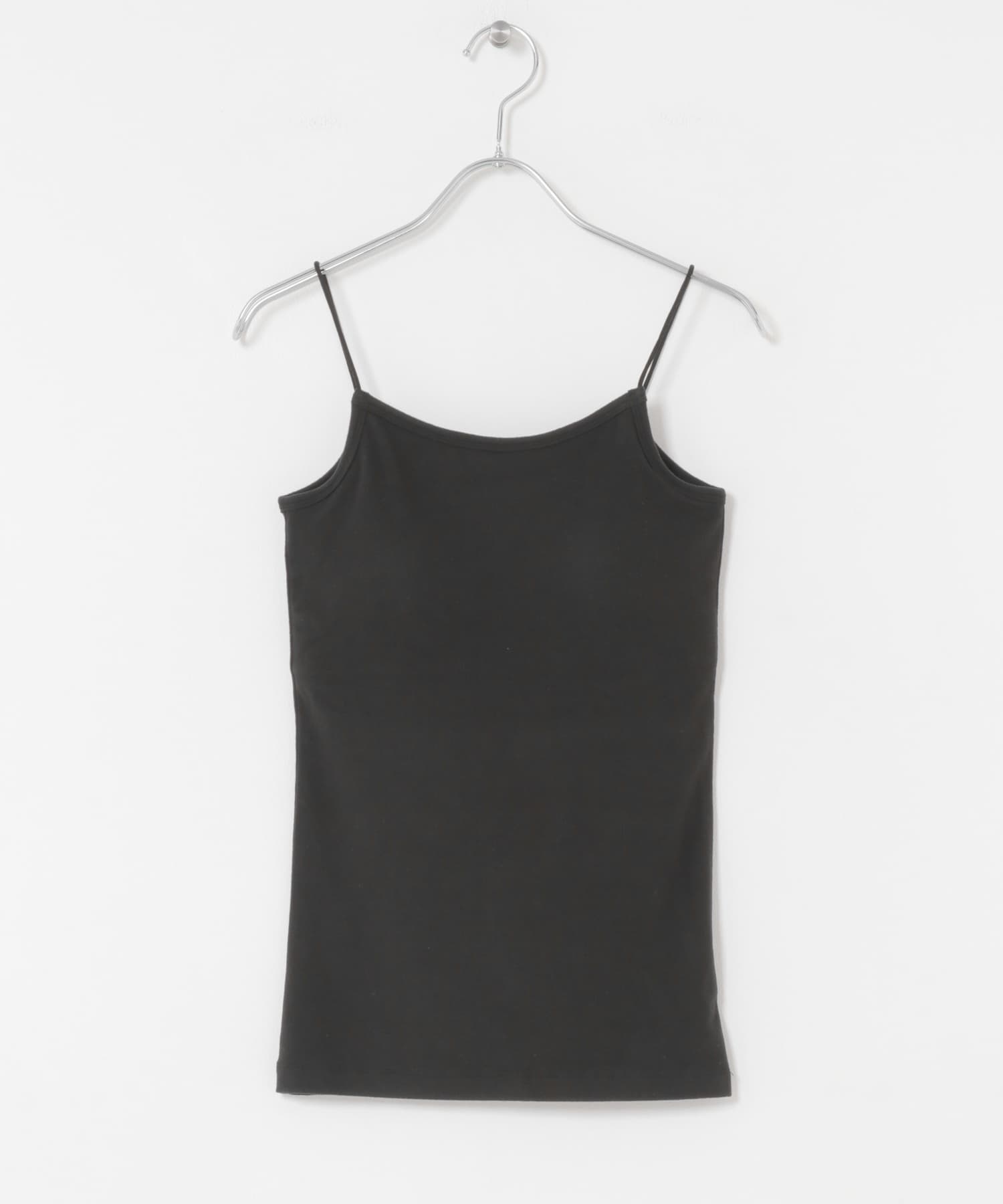 ピーチスキンカップ付きキャミソール BLACK One