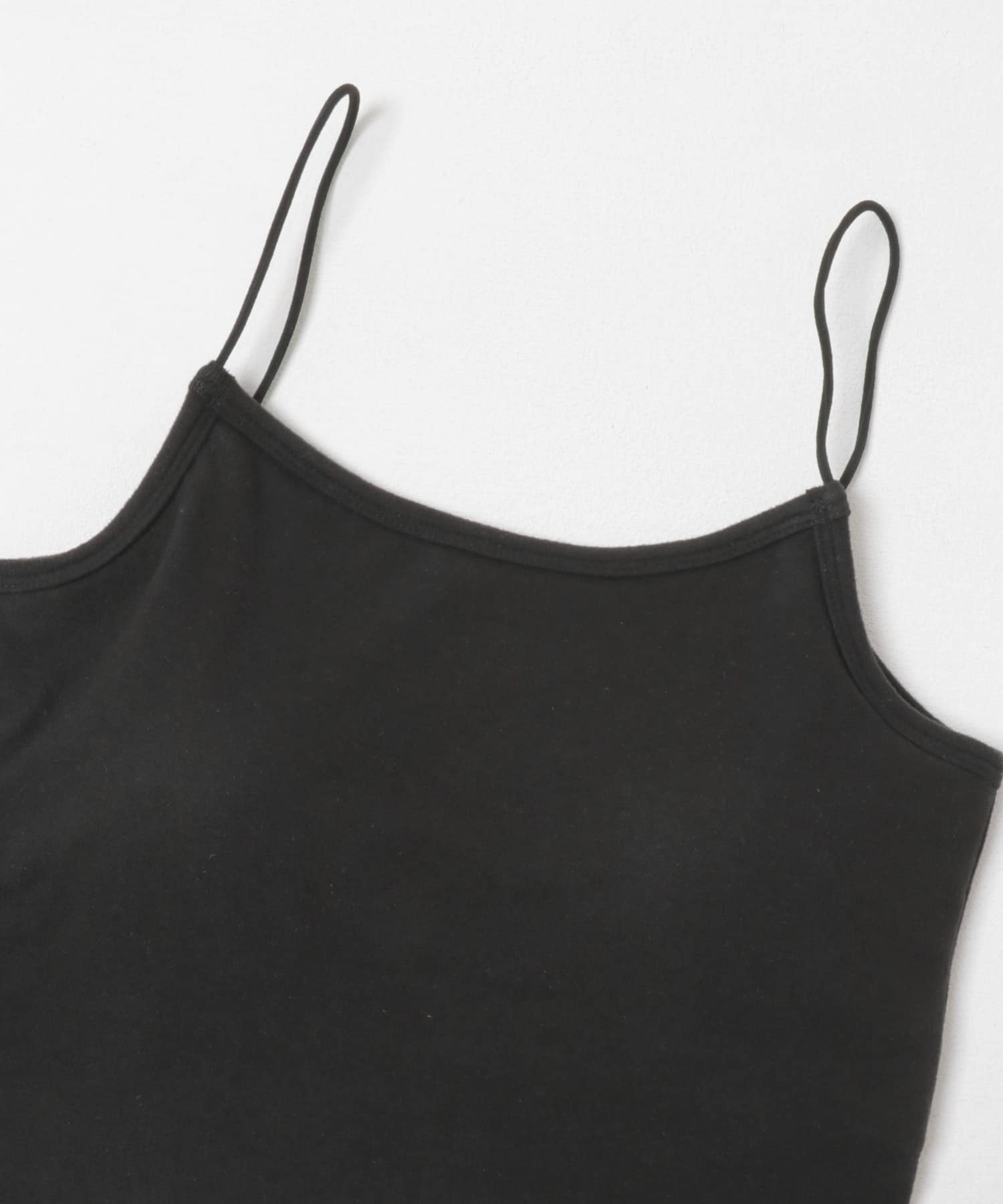 ピーチスキンカップ付きキャミソール BLACK One