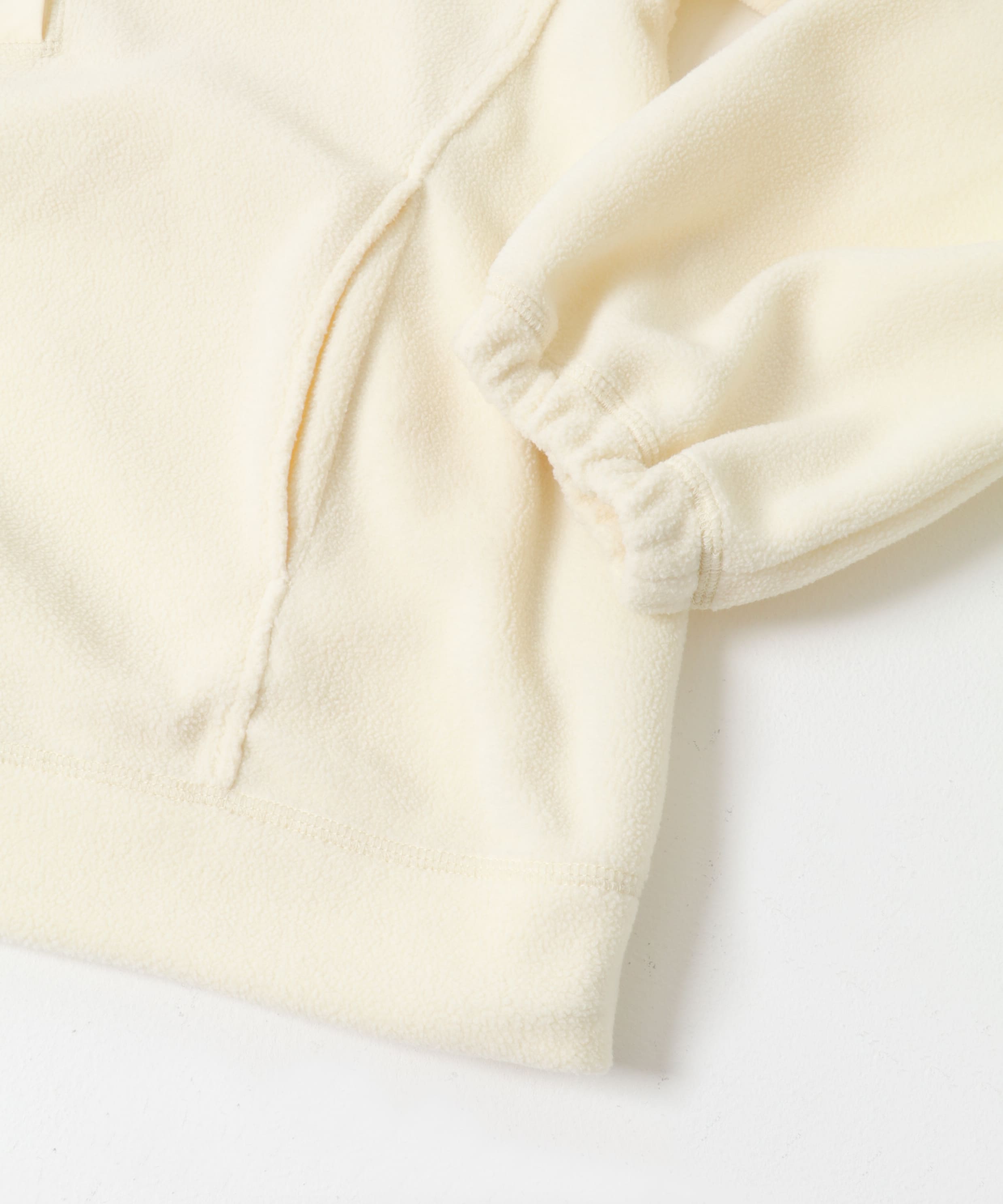 ハーフスナップフリースプルオーバー IVORY One