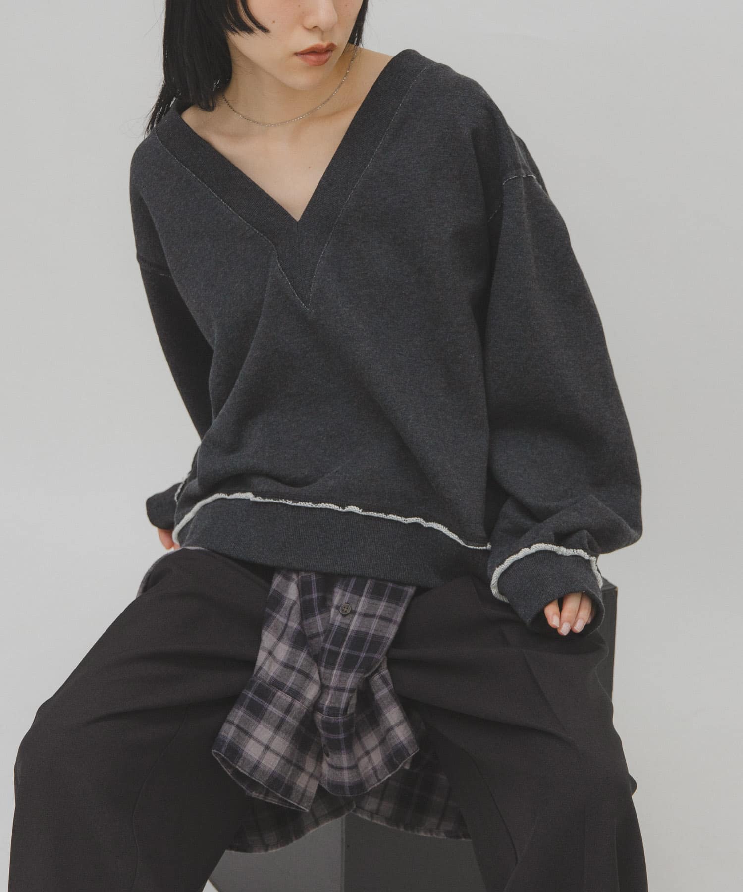 2WAYルーズスウェット