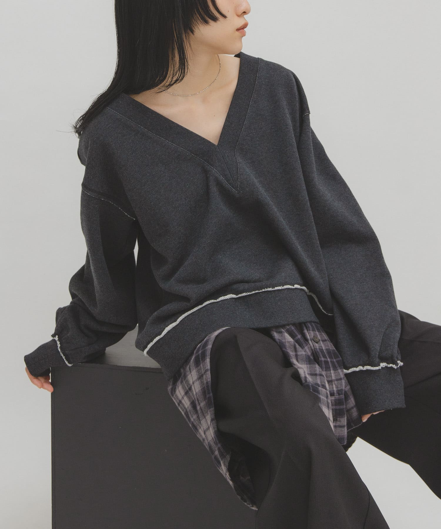 身長：160cm サイズ：one