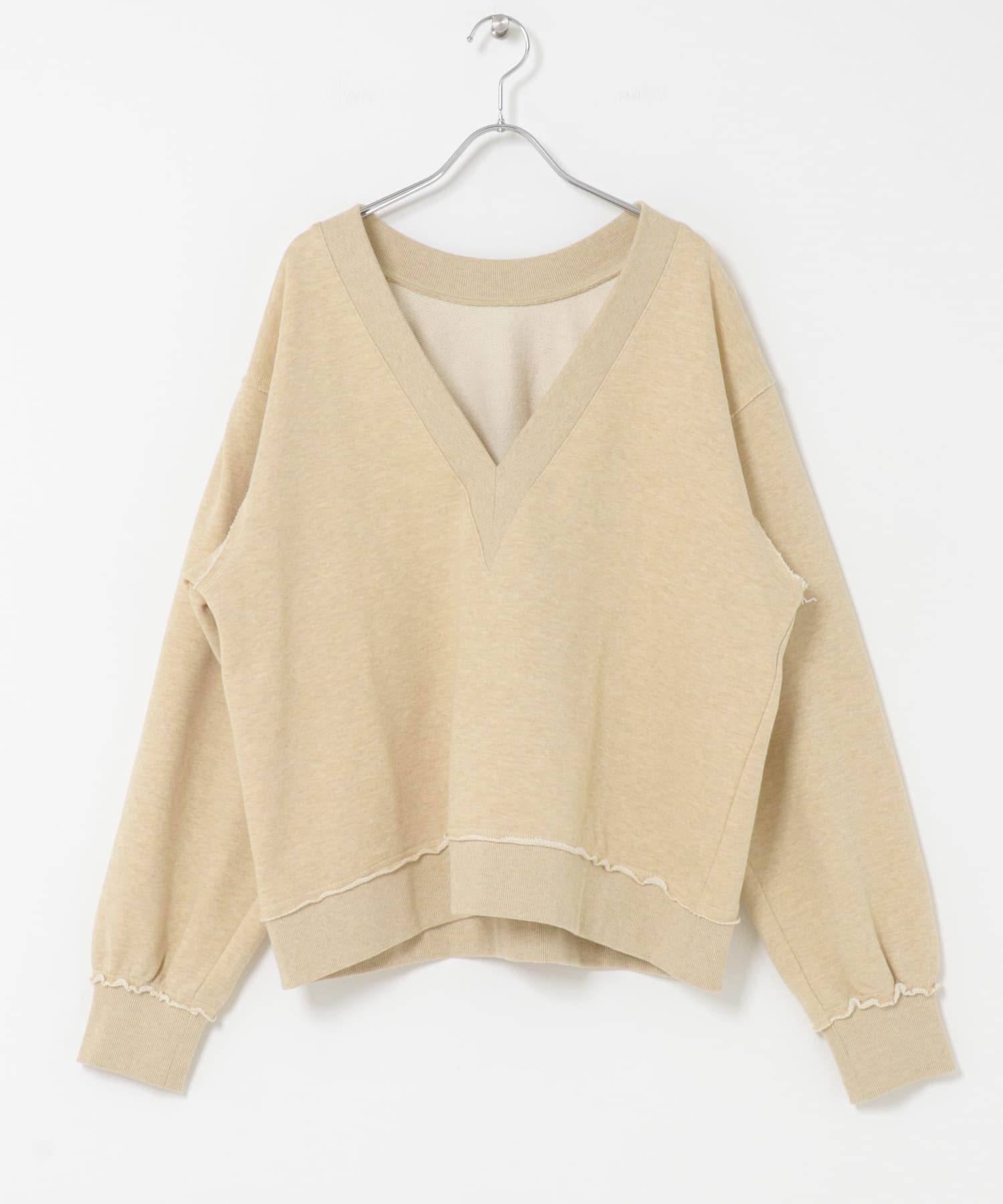 2WAYルーズスウェット BEIGE One