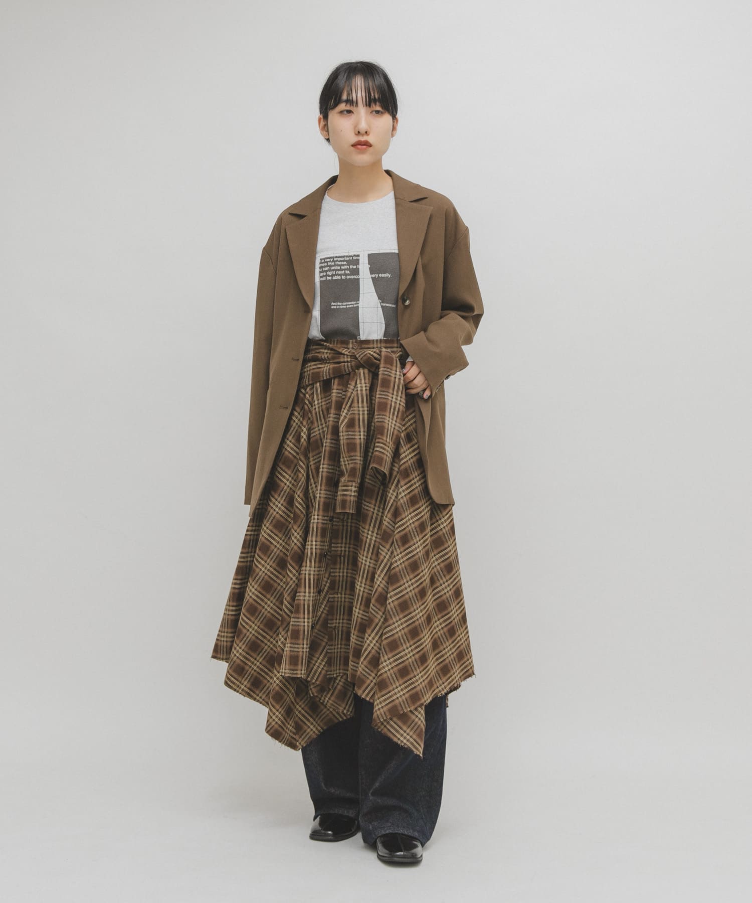 身長：160cm サイズ：one