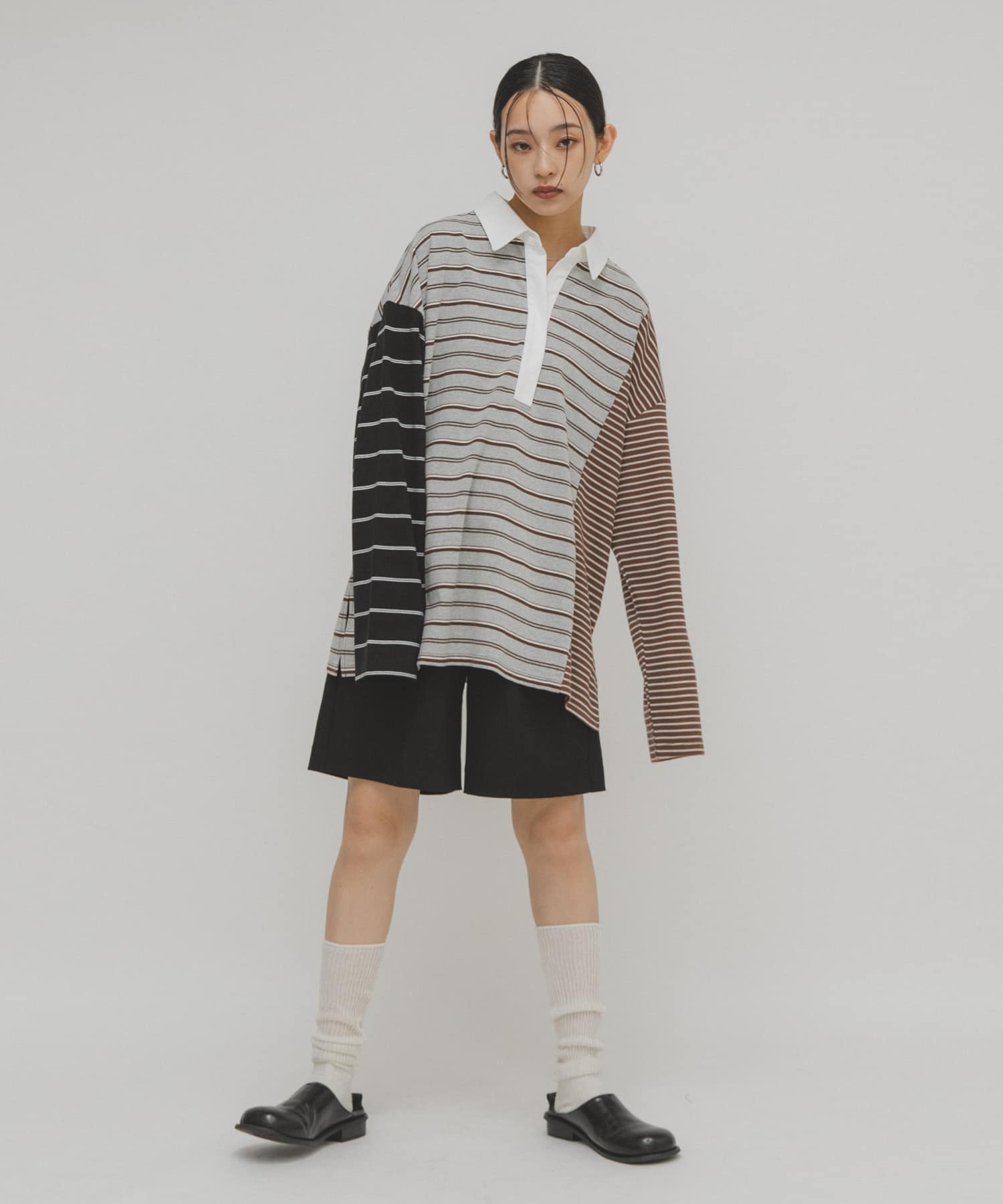 オーバーサイズラガーシャツ