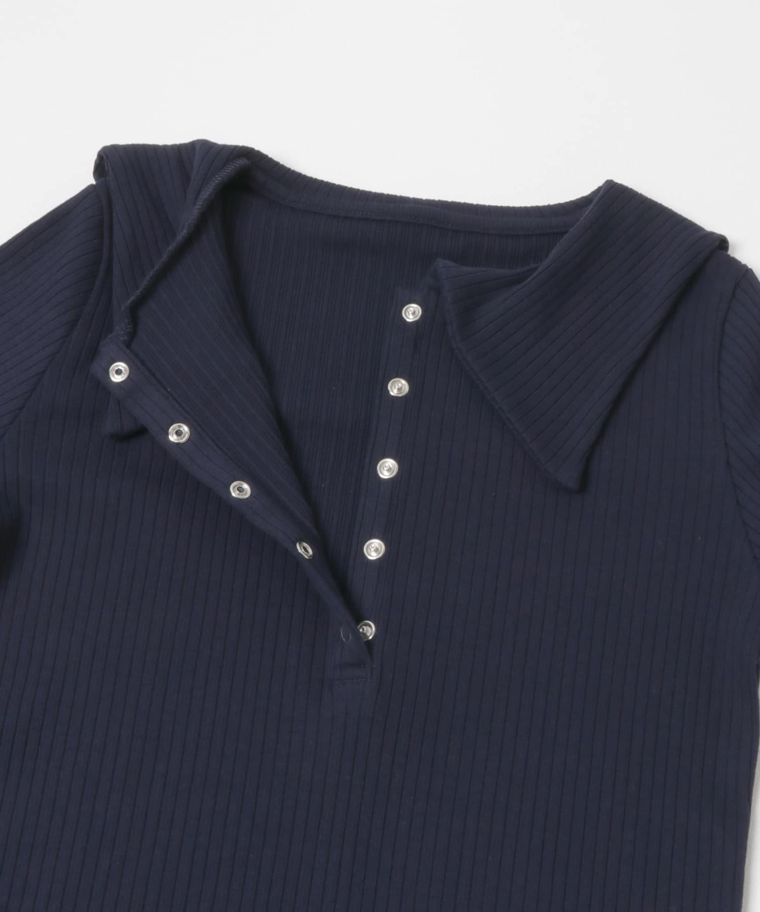 セーラーカラーリブカットソー NAVY One