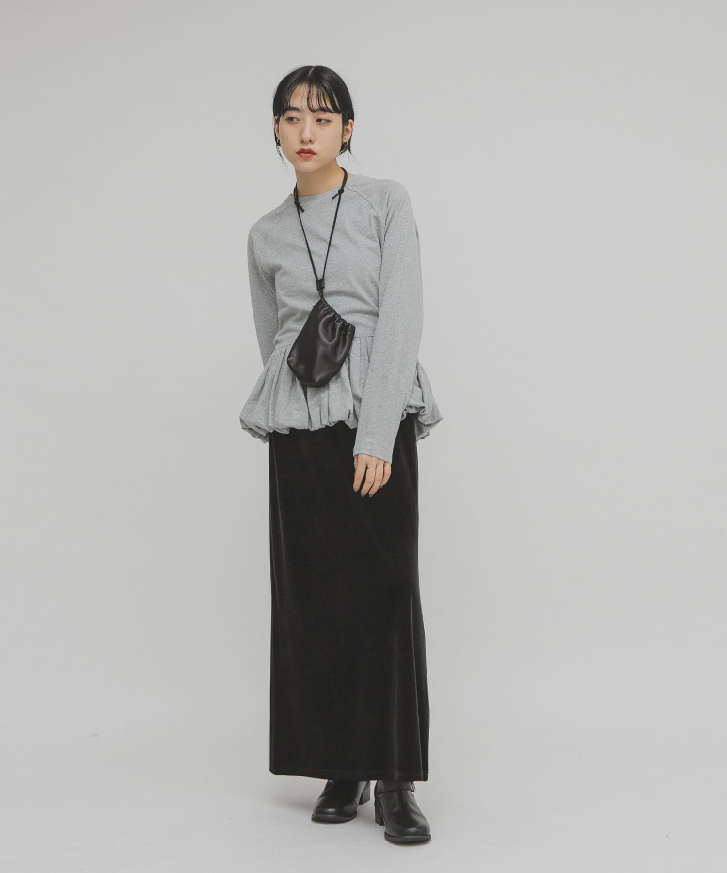 身長：160cm サイズ：one