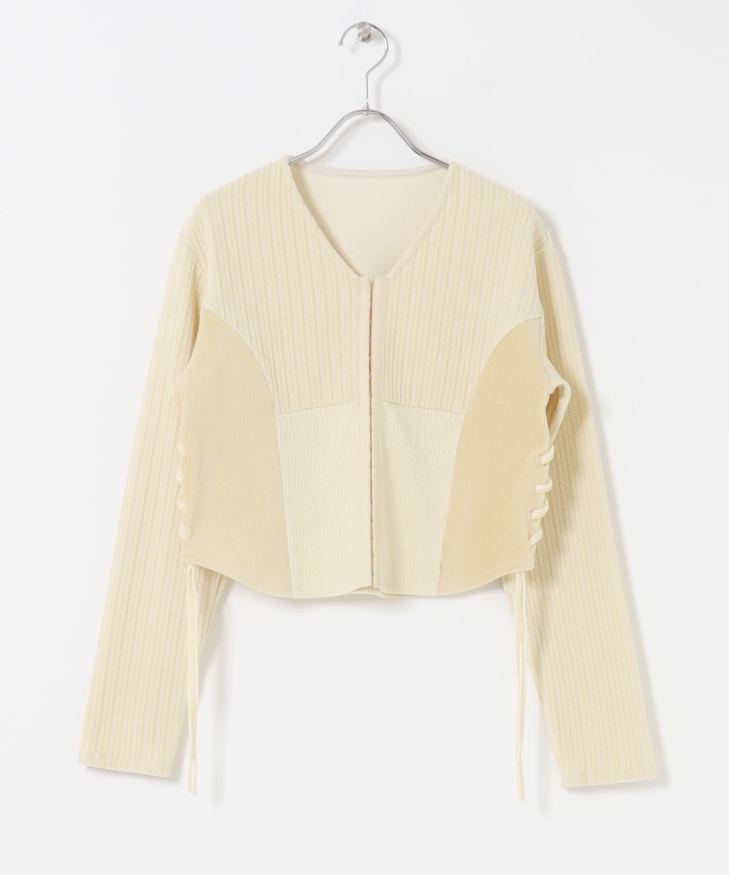 モールジャガードカーディガン BEIGE One