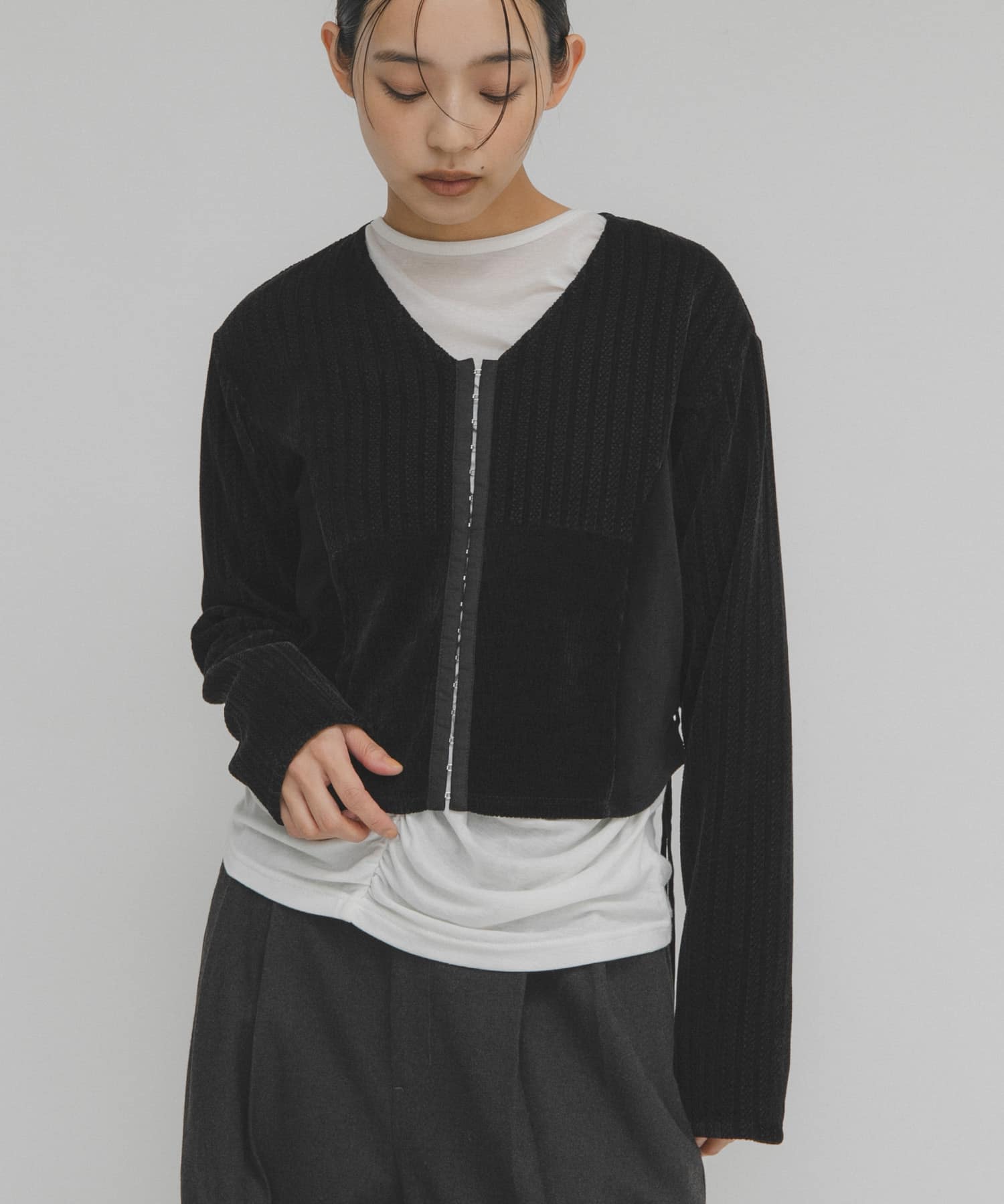 身長 : 163cm サイズ : one