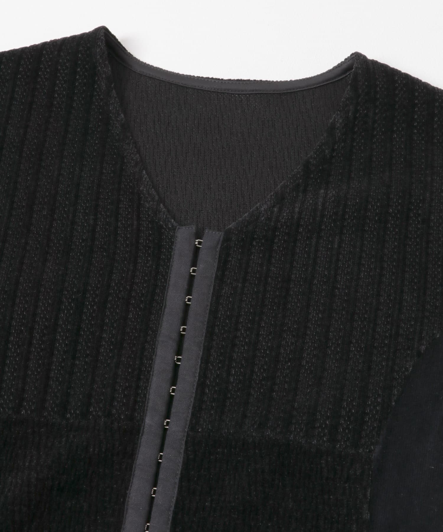 モールジャガードカーディガン BLACK One