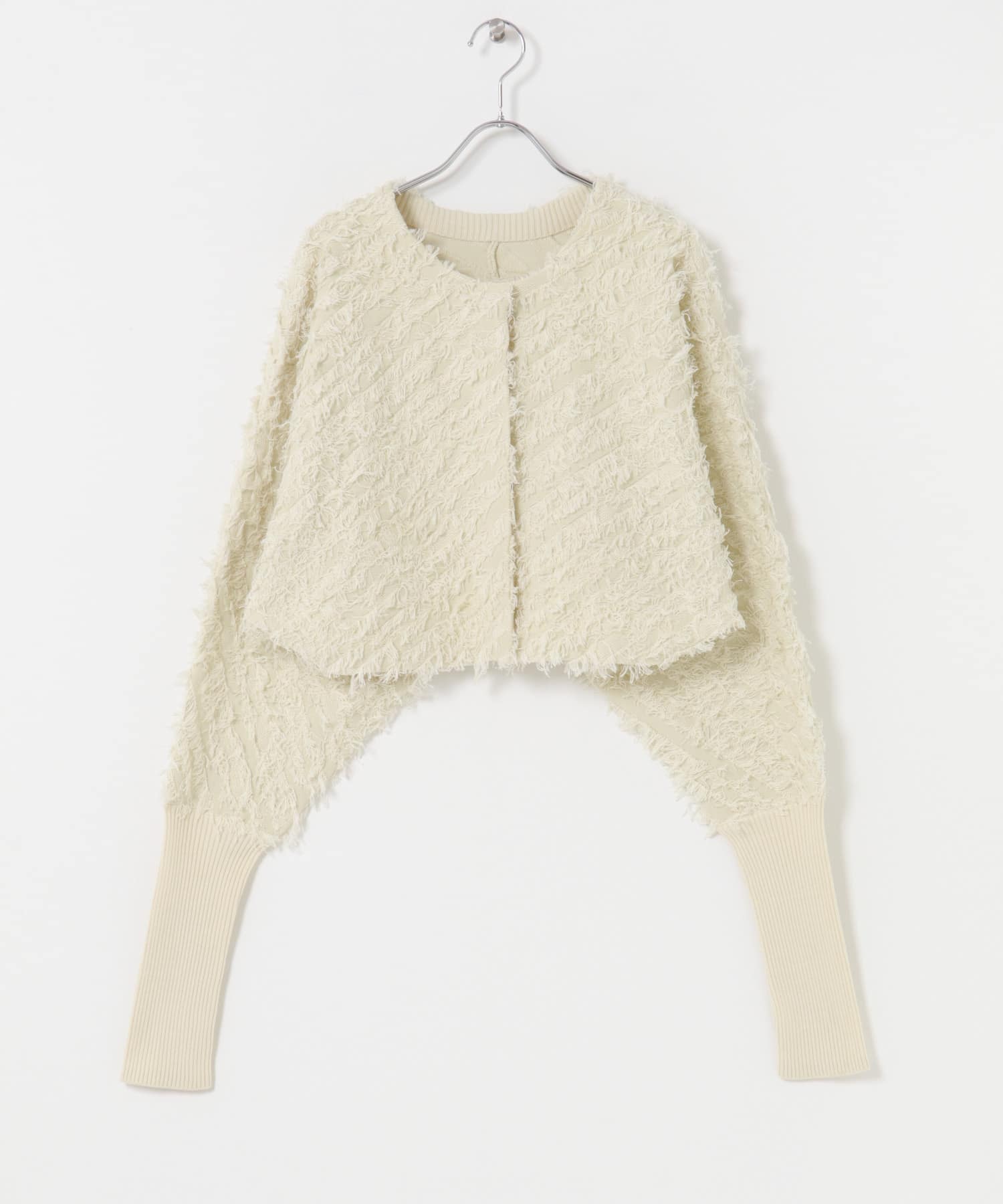 2WAYフリンジカーディガン IVORY One