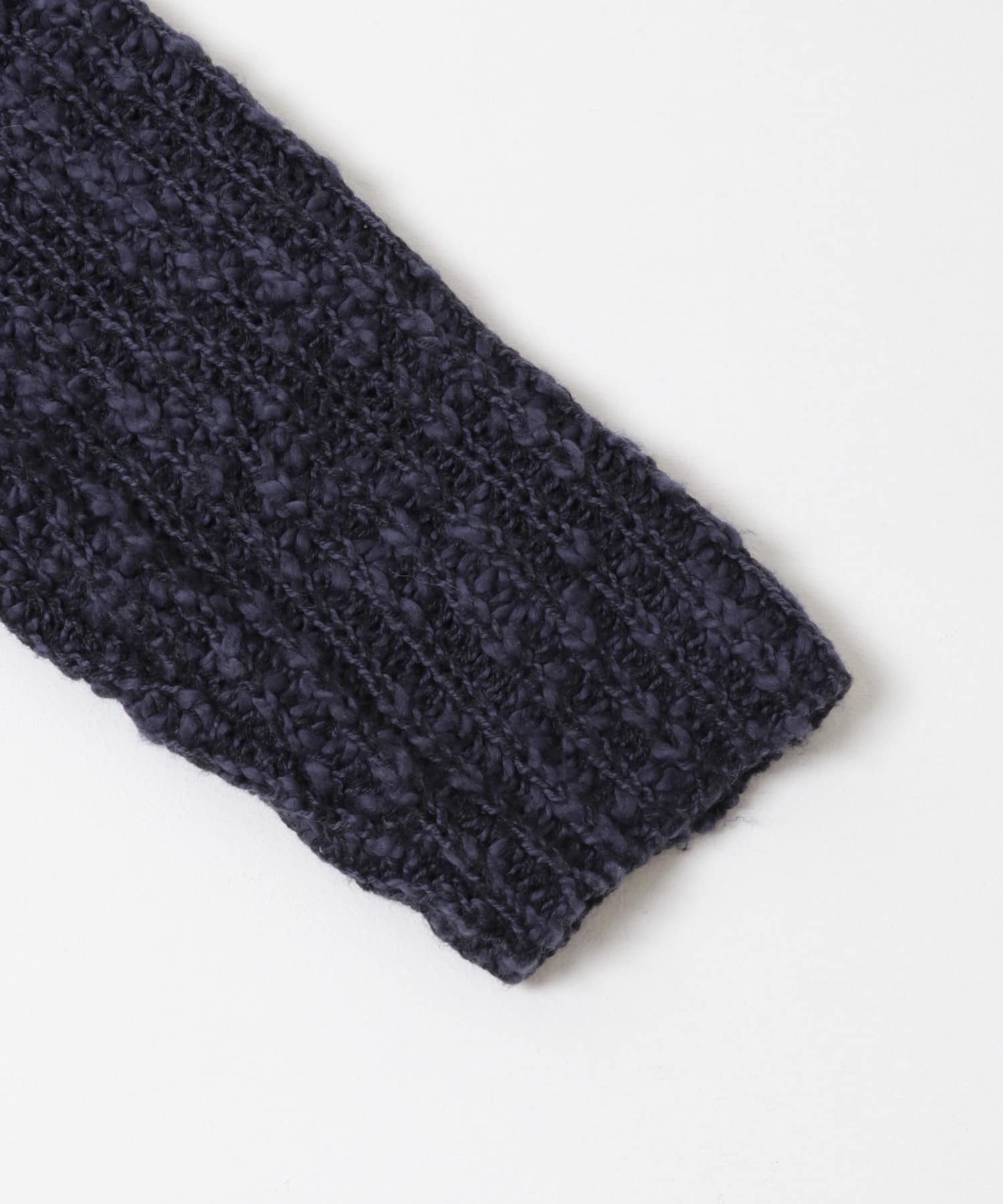 スラブMIXショートカーディガン NAVY One