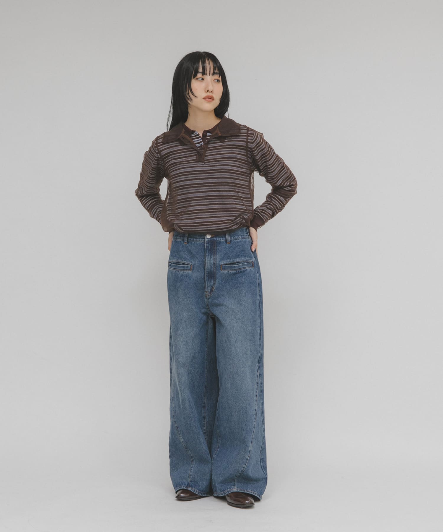 身長：160cm サイズ：one