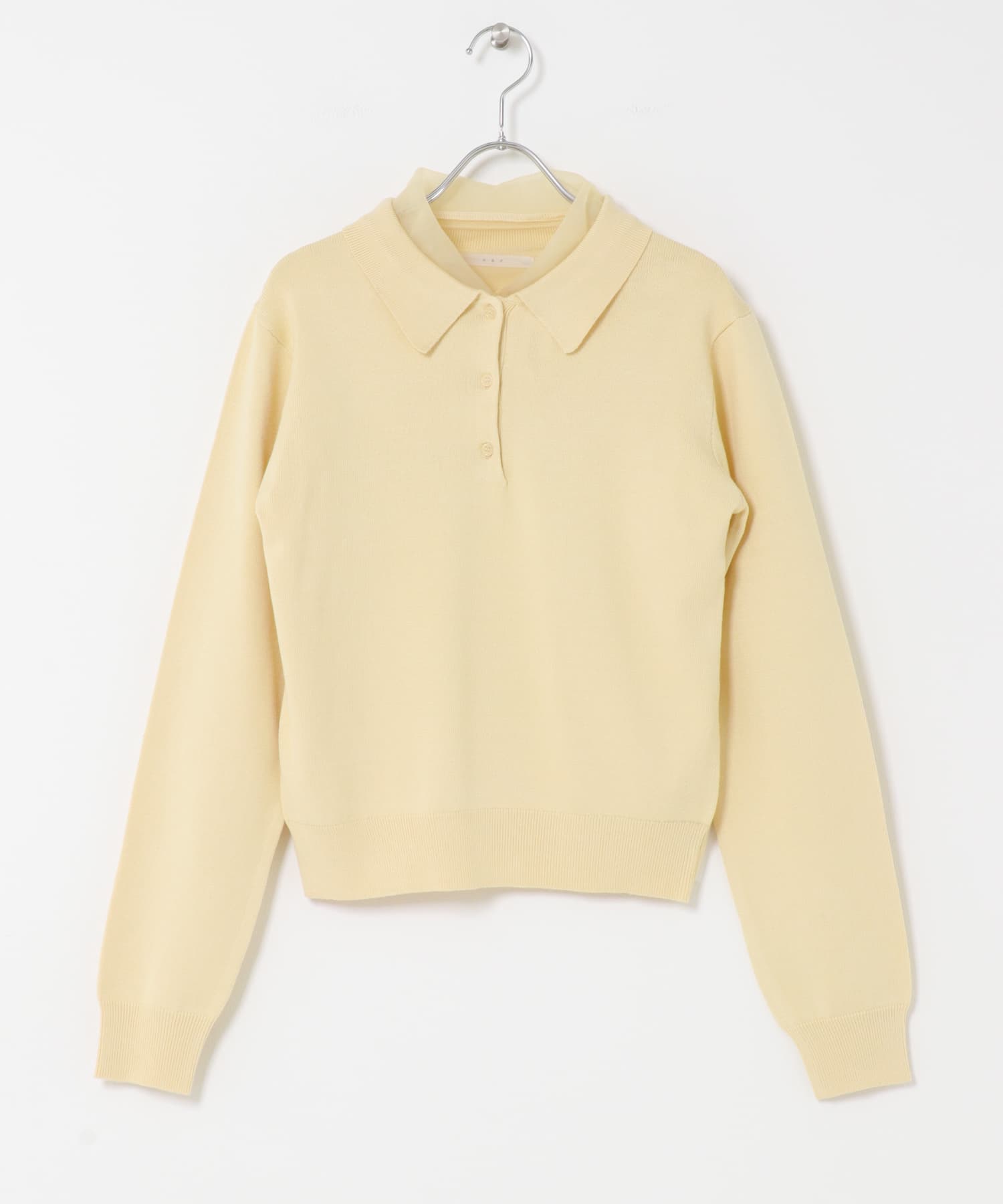 チュールレイヤードニットシャツ IVORY One