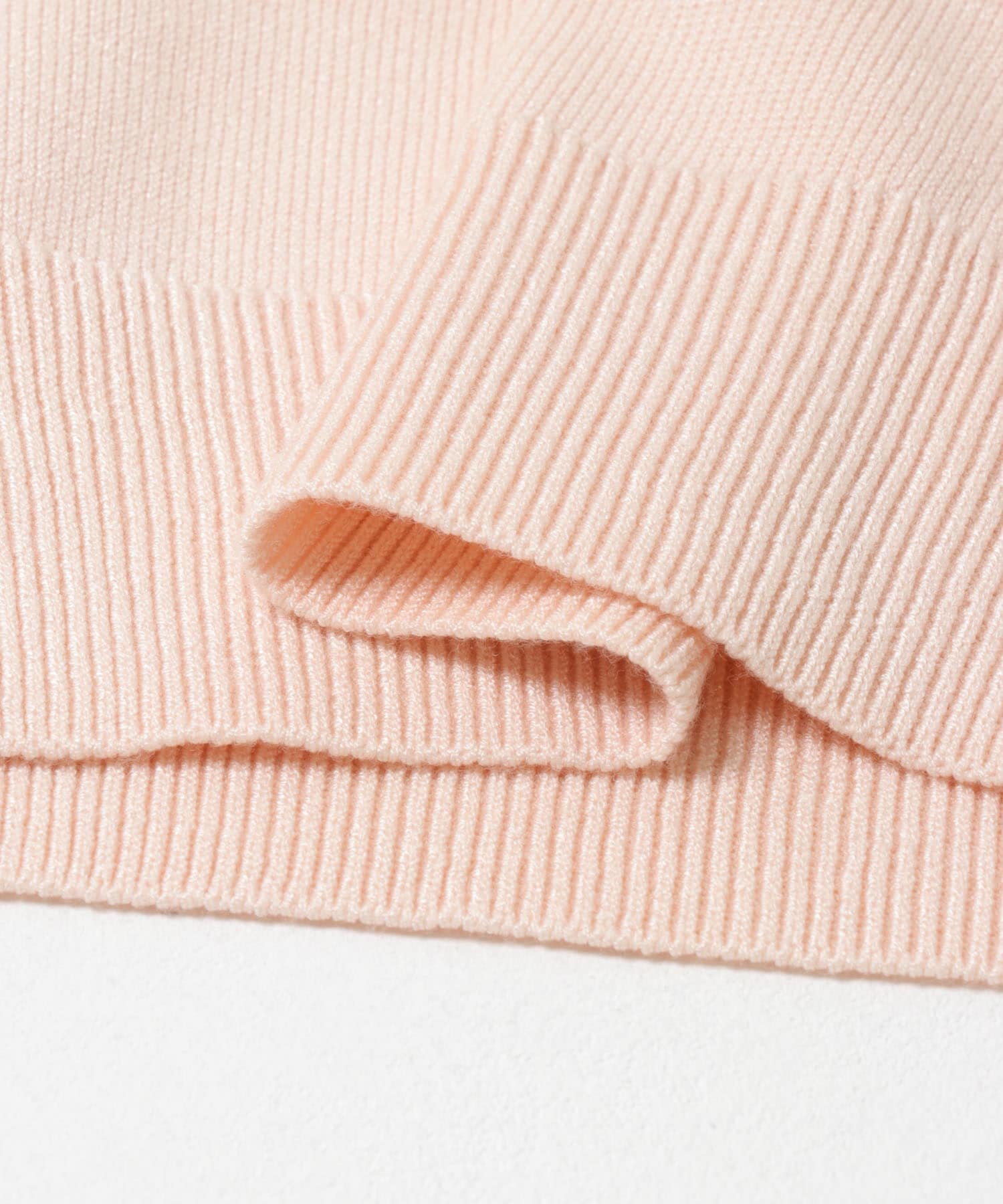 チュールレイヤードニットシャツ PINK One