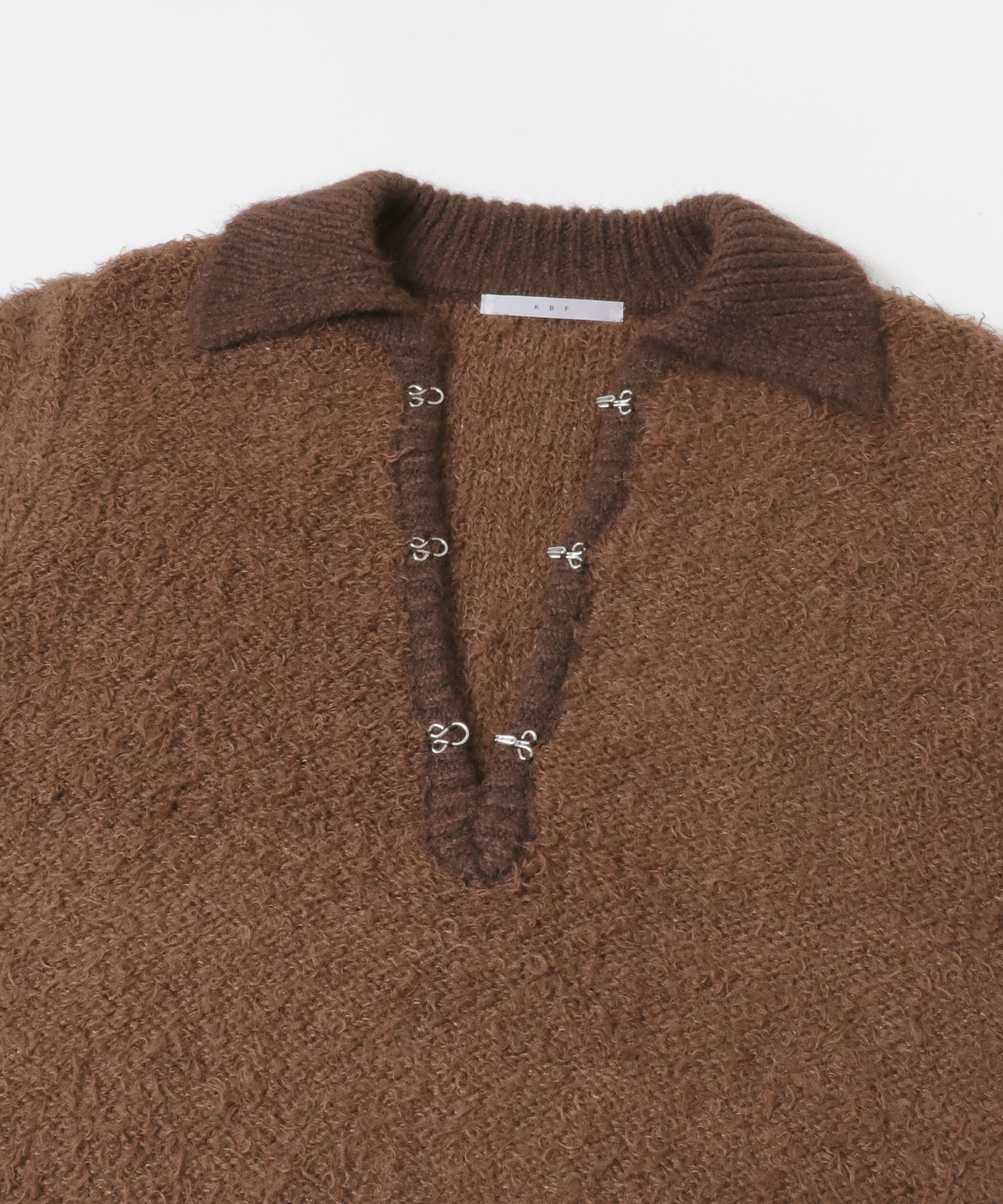 フロントホックベアーニット BROWN One