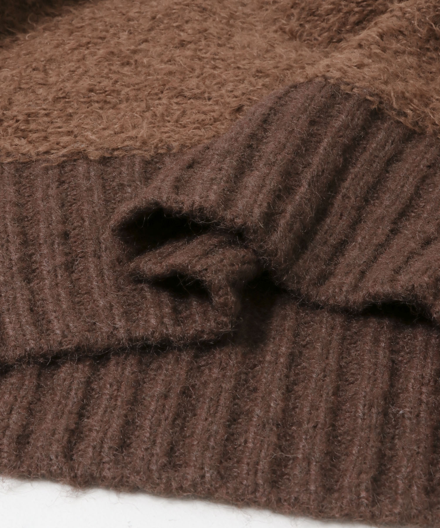 フロントホックベアーニット BROWN One