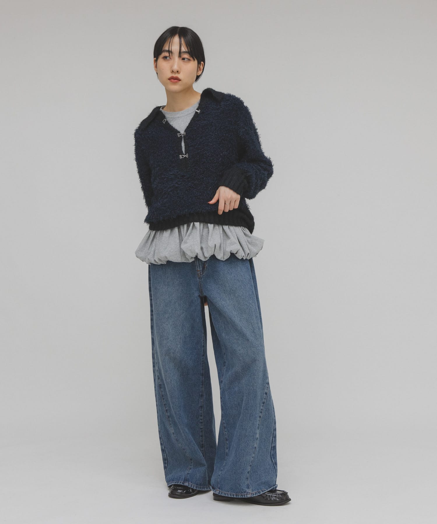 身長：160cm サイズ：one