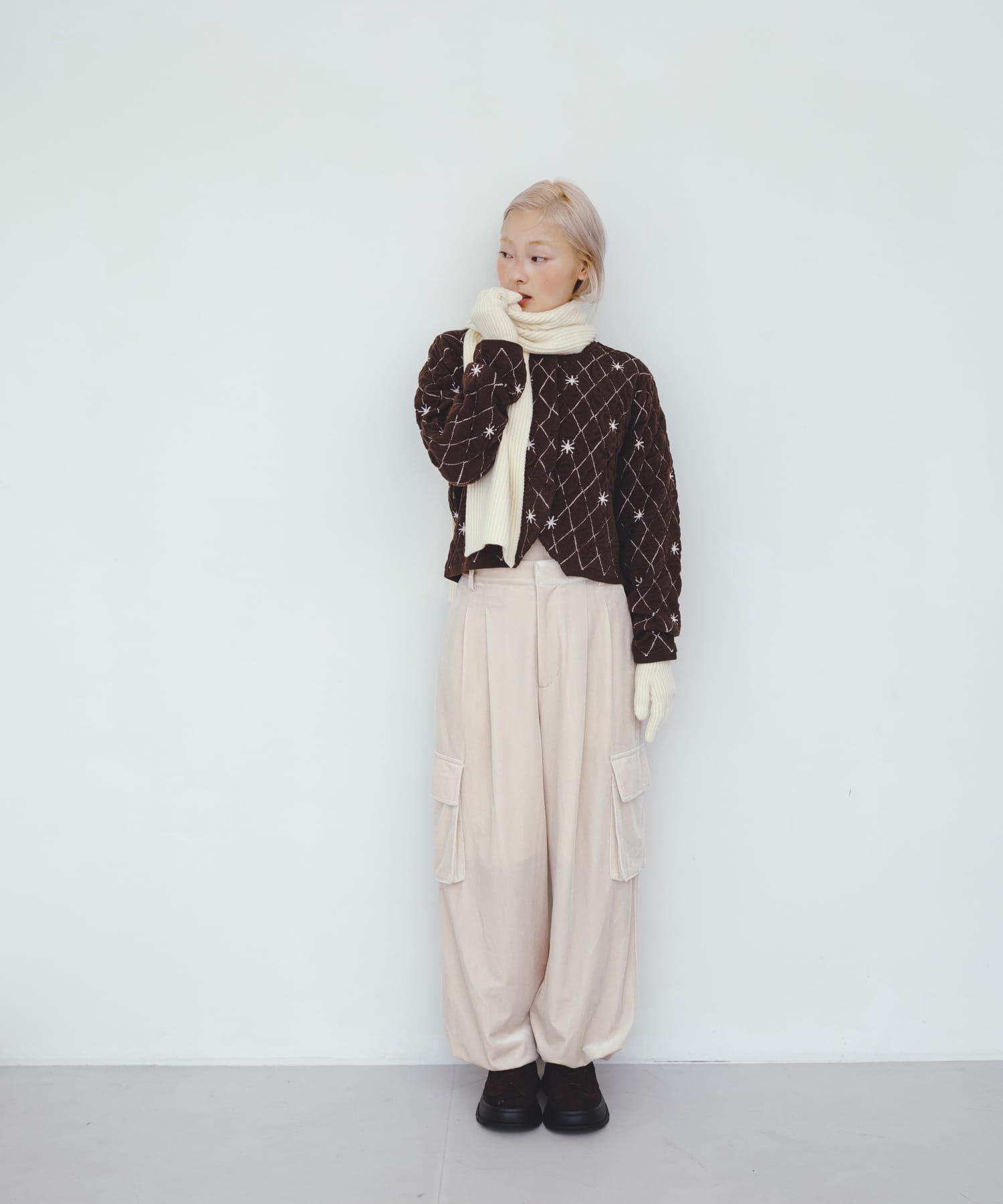 身長：160cm サイズ：one