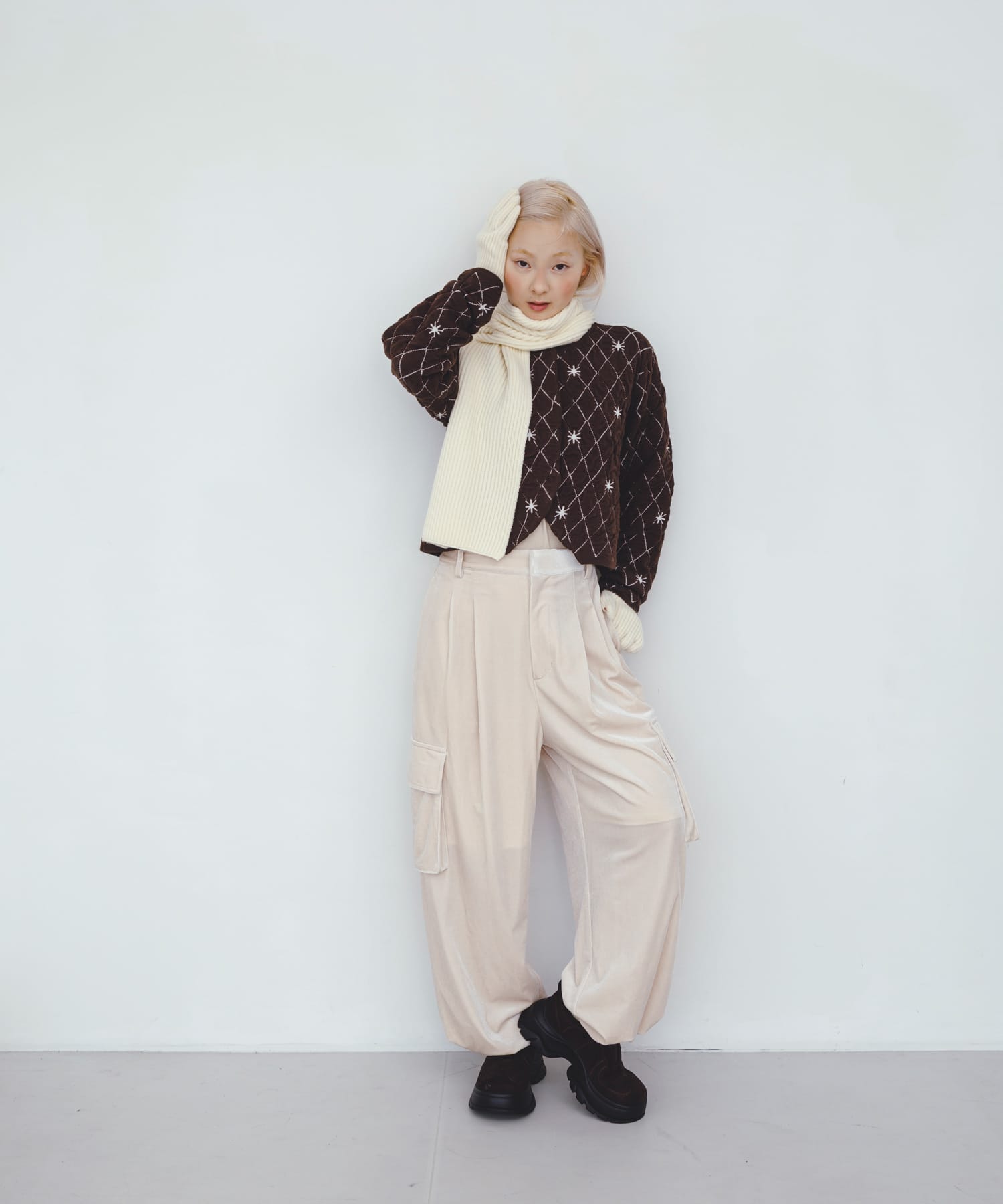 身長：160cm サイズ：one