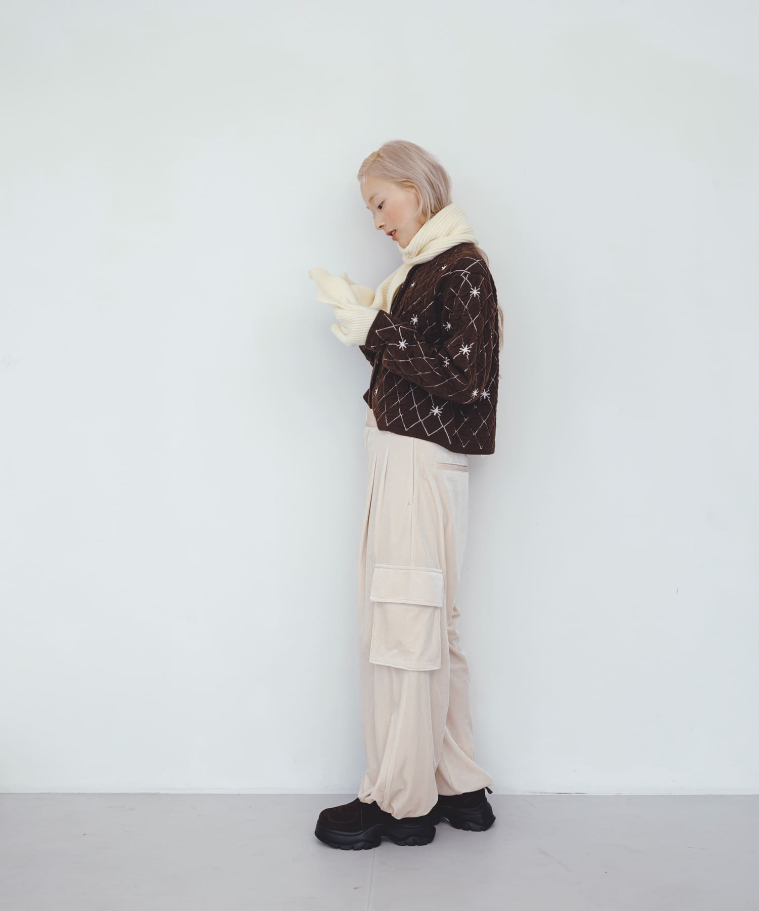 身長：160cm サイズ：one
