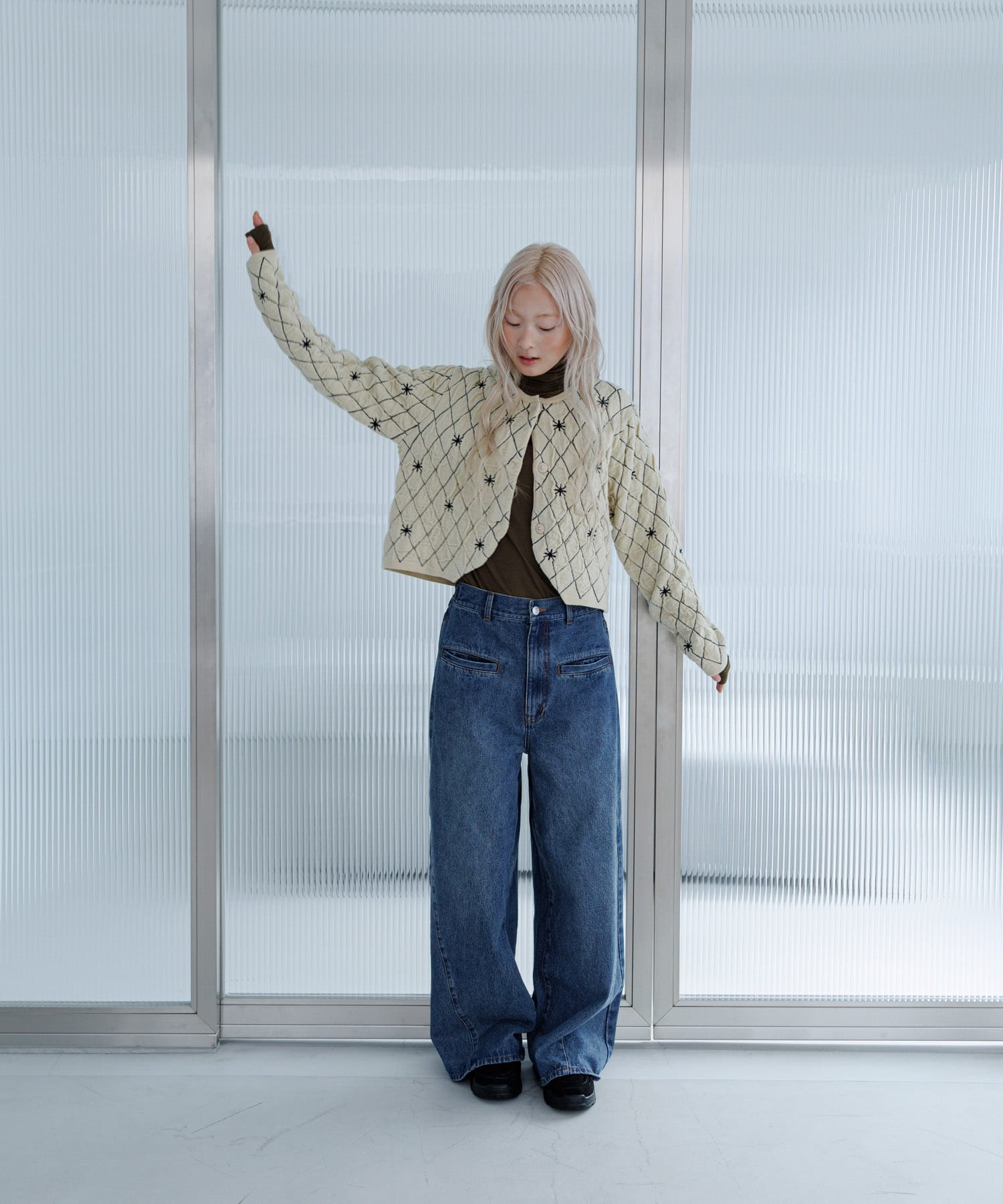 身長：160cm サイズ：one