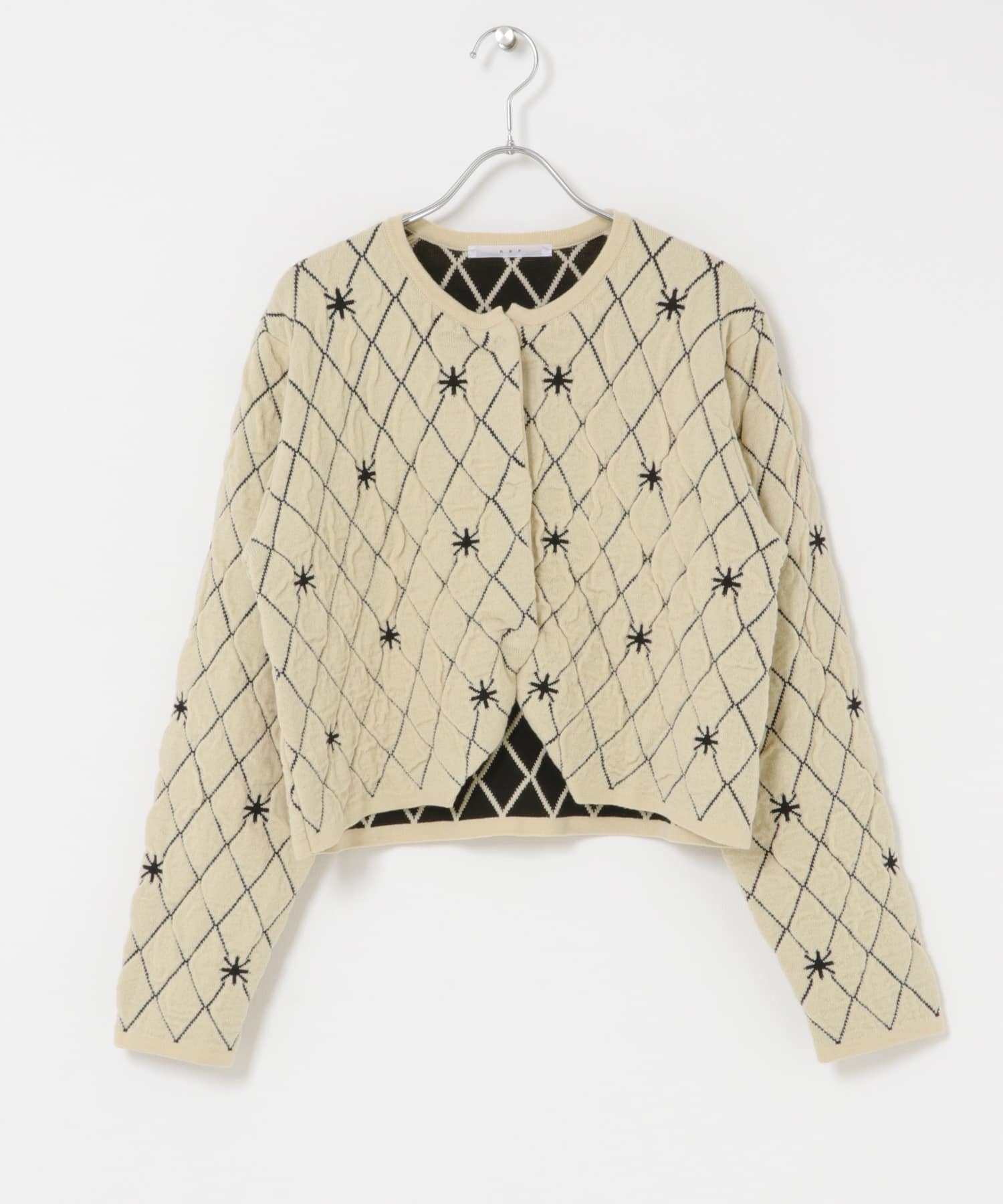 キルティングショートカーディガン L.BEIGE One