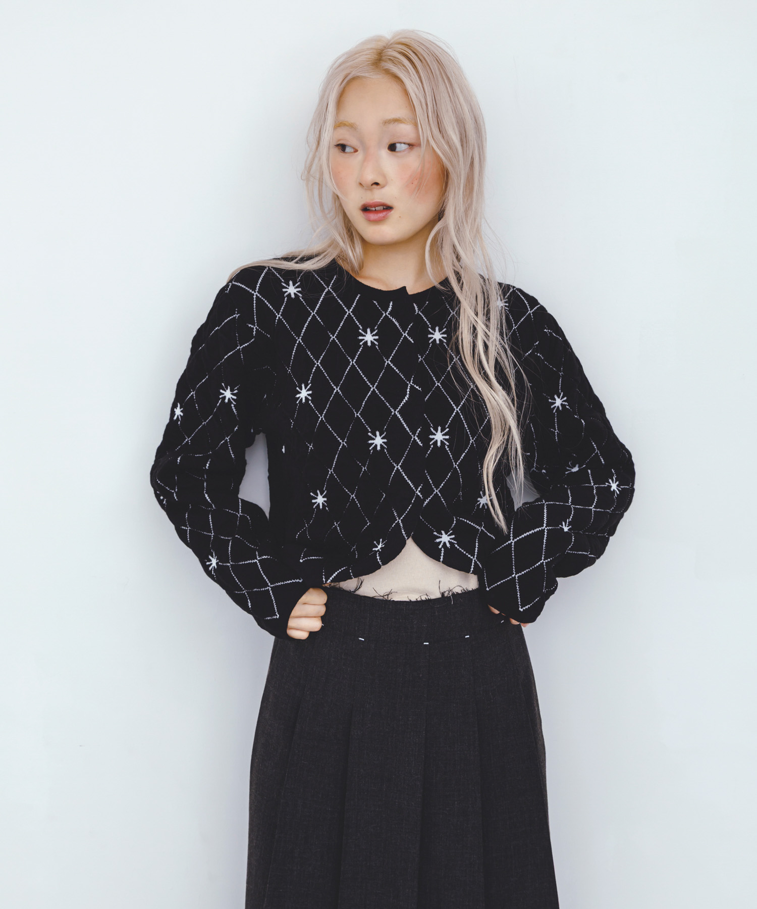 身長：160cm サイズ：one