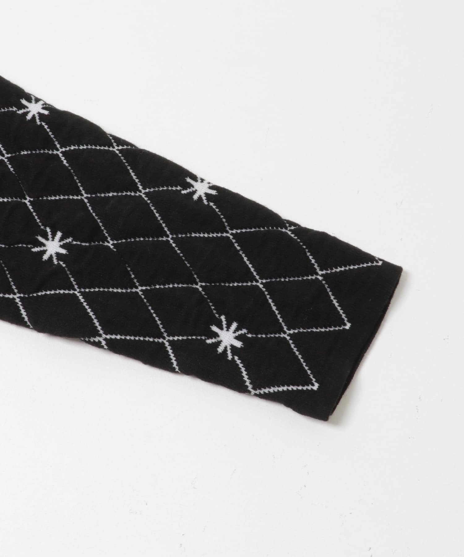 キルティングショートカーディガン BLACK One