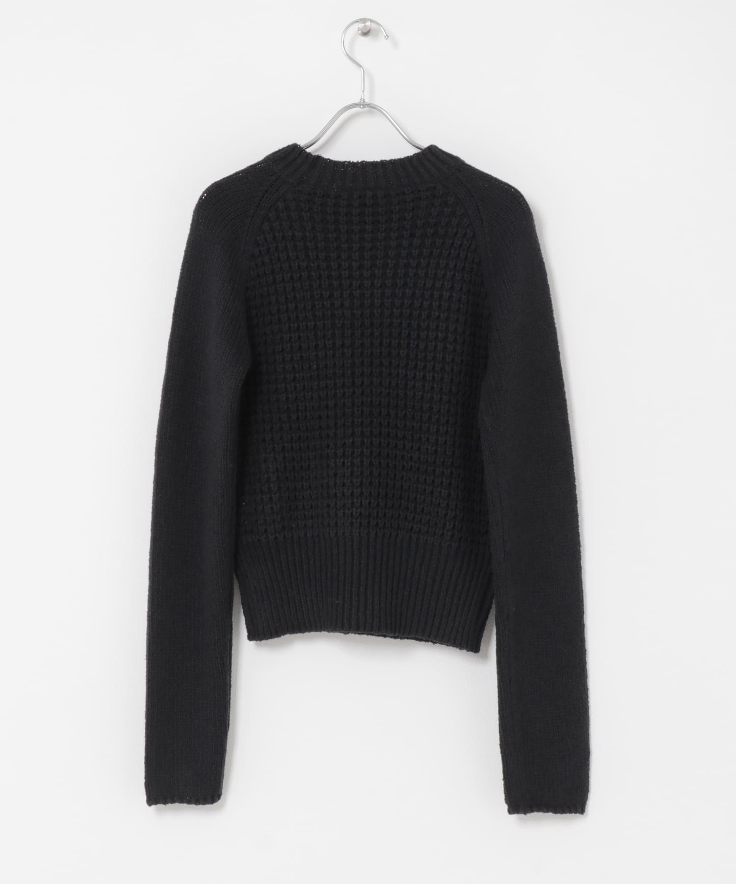 コンパクトフリンジニット CHARCOAL One