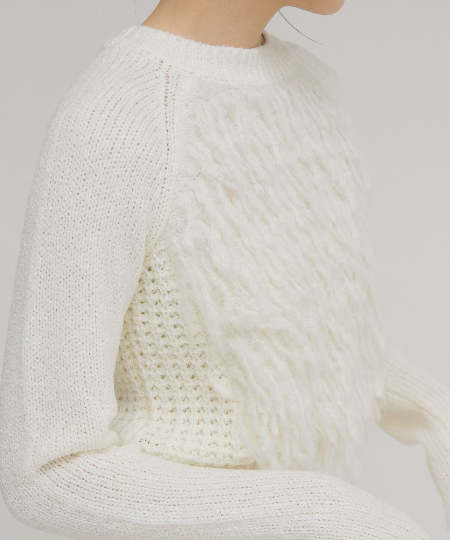 コンパクトフリンジニット