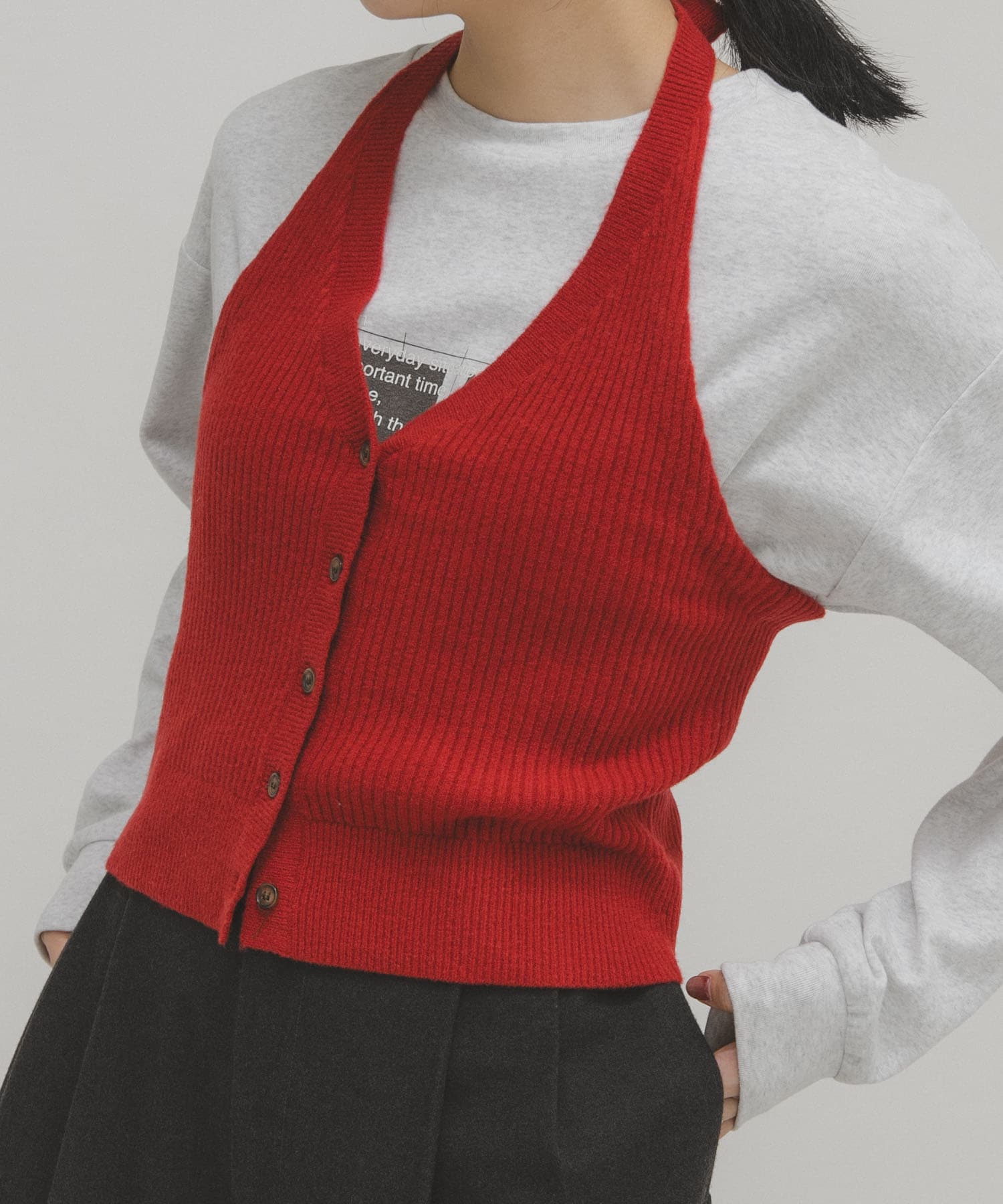 身長：160cm サイズ：one