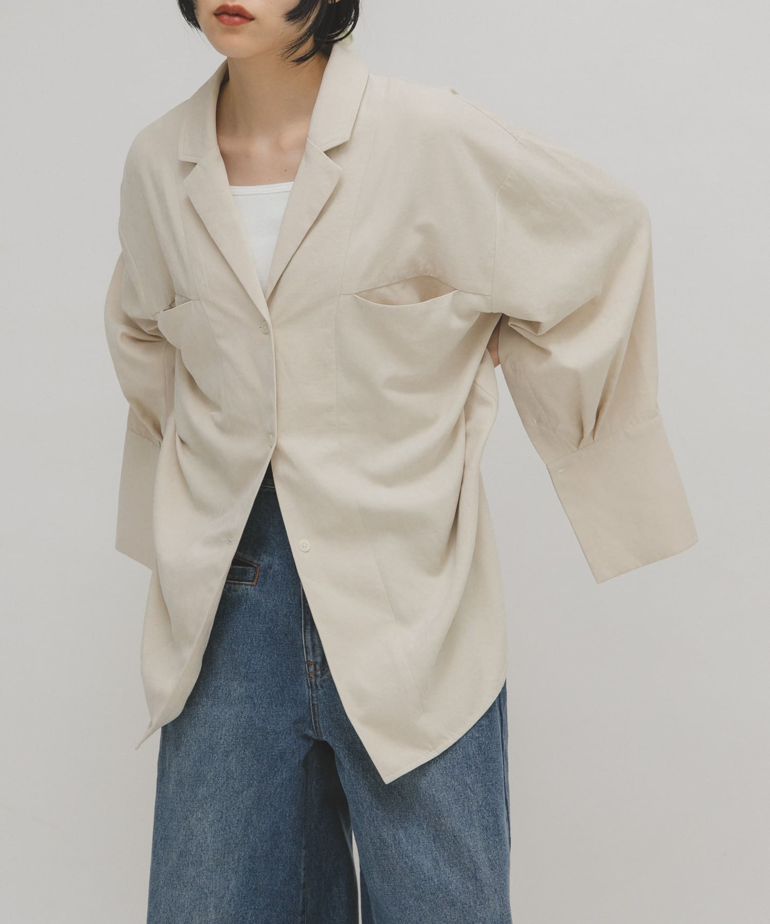 身長：160cm サイズ：one