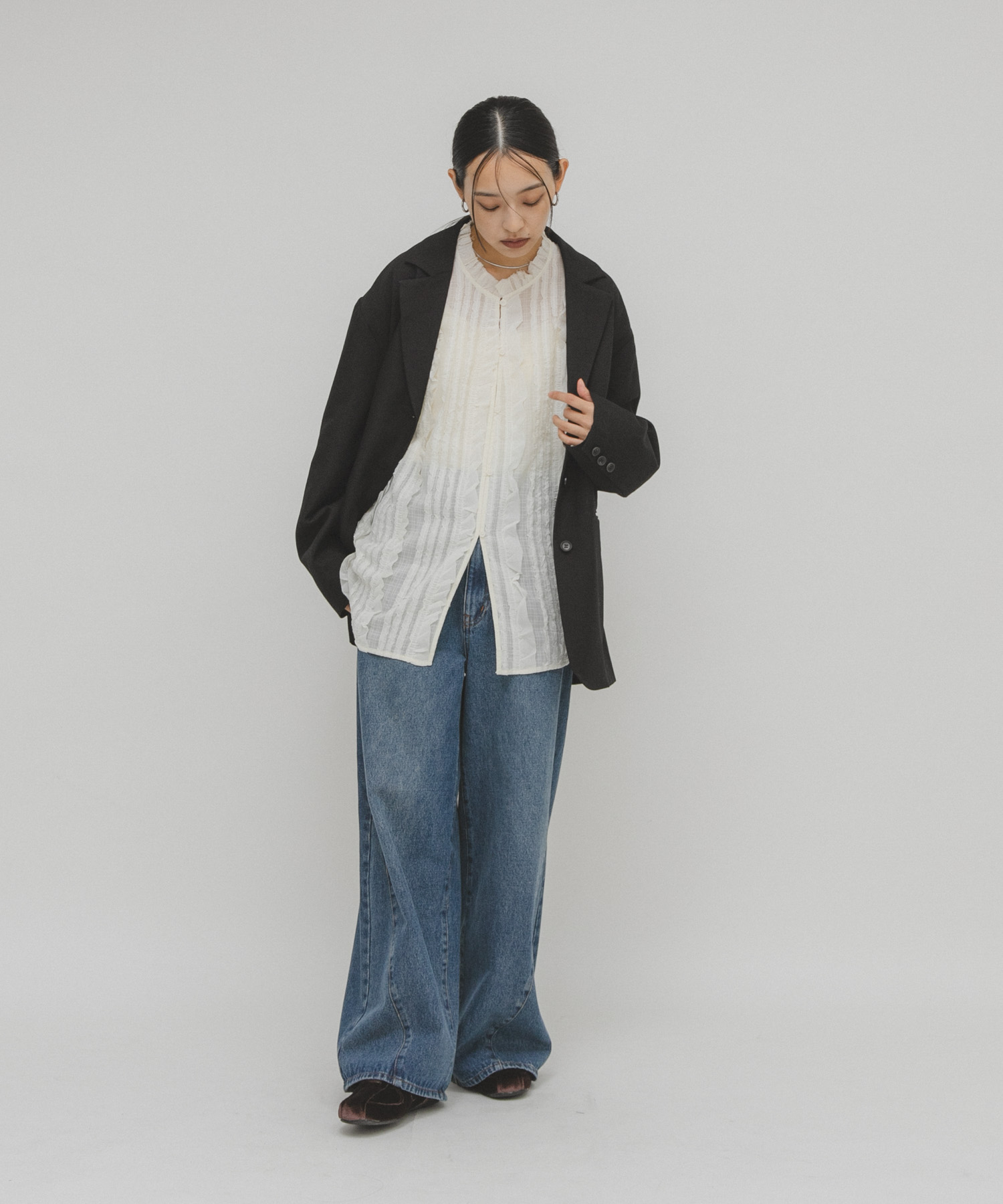 身長：163cm サイズ：one