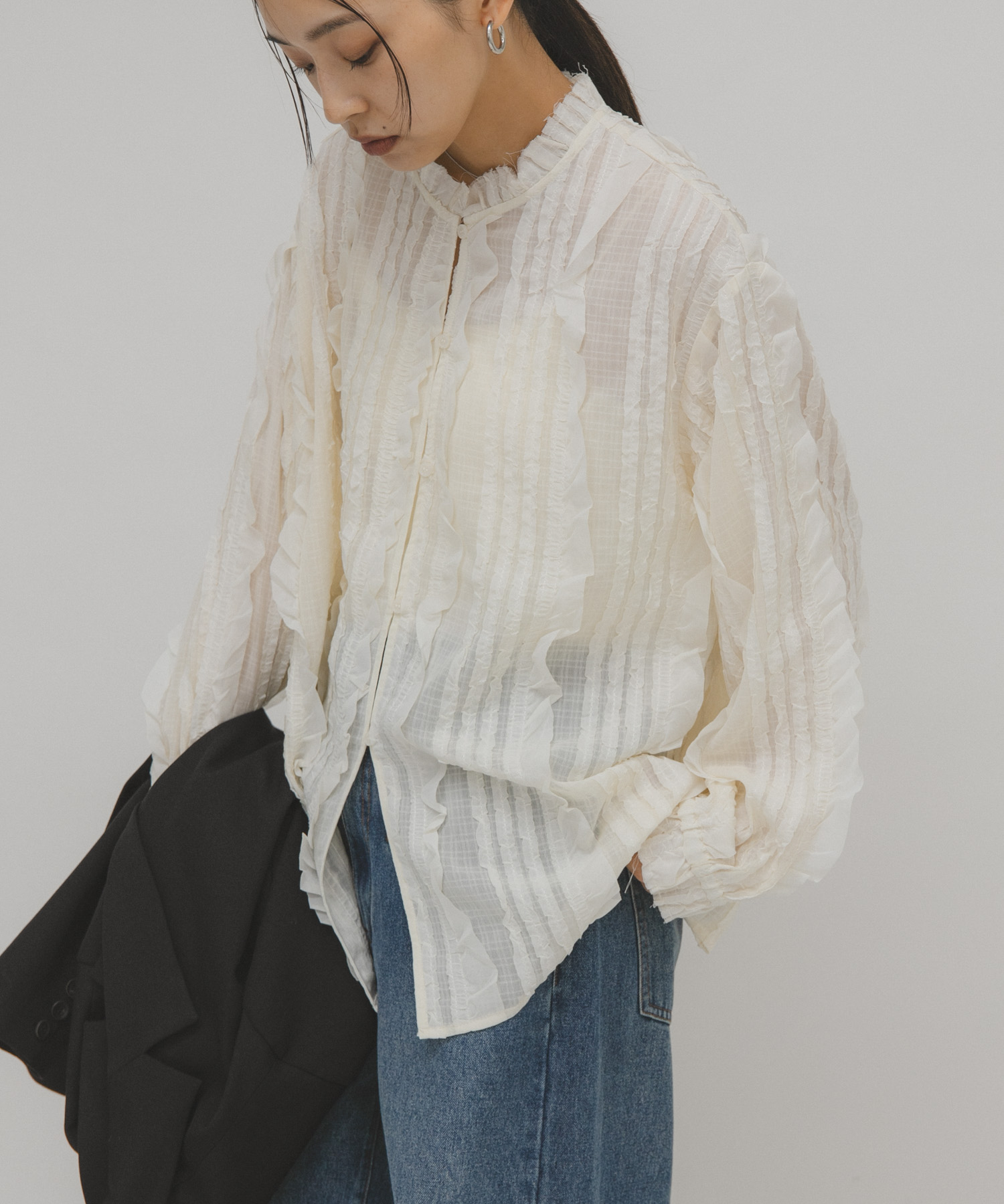 身長：163cm サイズ：one